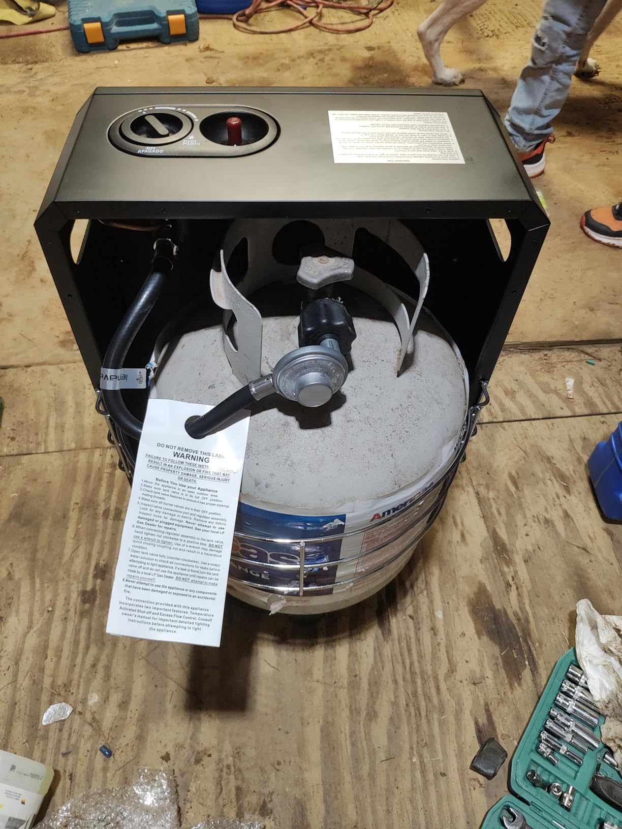 Gasland MHA18BN Propane Radiant Heater, 18,000 BTU, Portable LP Gas Heater for Garages, Workshops and Construction Sites customer photo 1