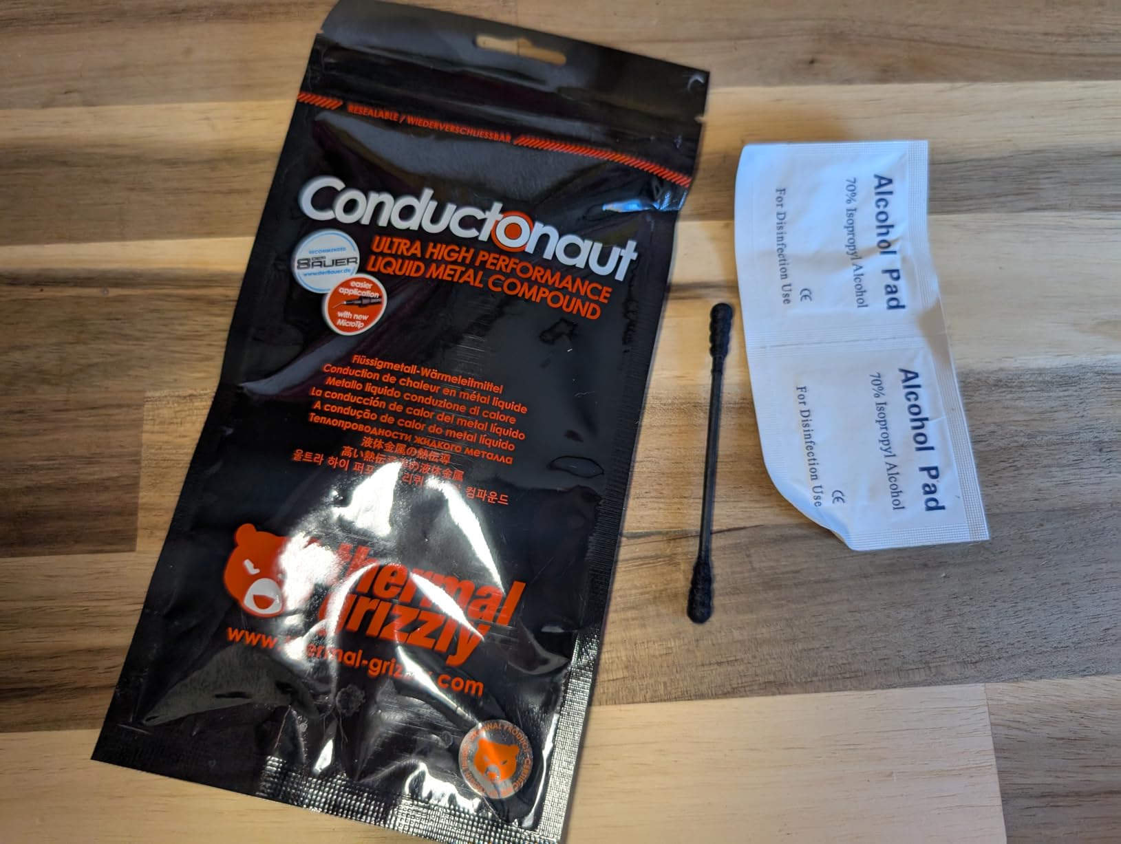 Thermal Grizzly Liquid Metal Thermal Paste Conductonaut 1 Gram customer photo 1