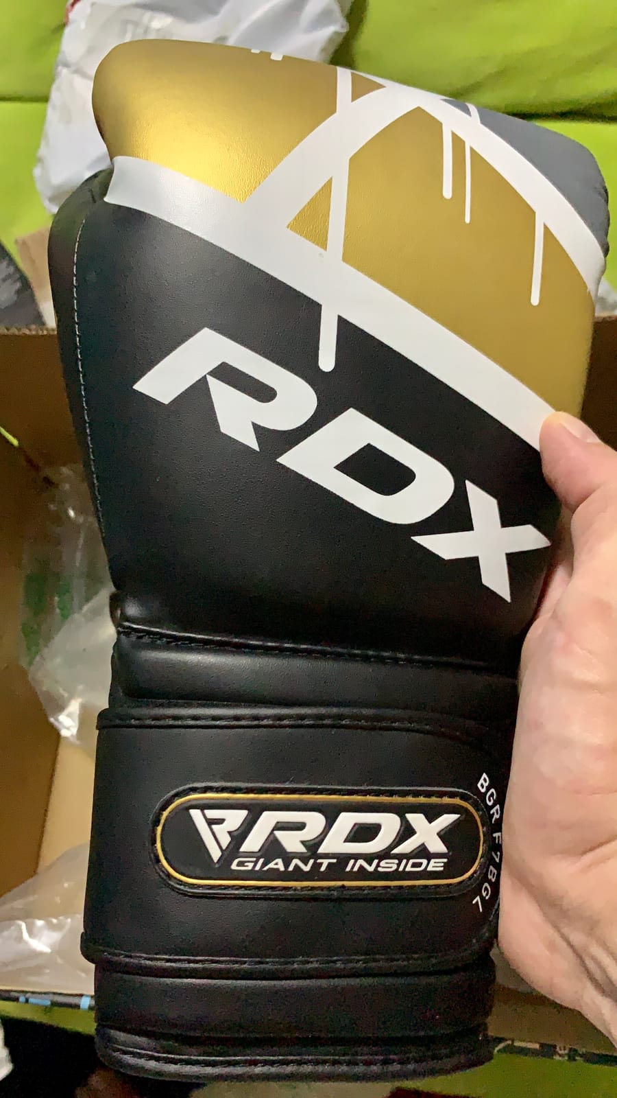RDX Boxing Gloves EGO, Sparring Muay Thai Kickboxing MMA Heavy Training Mitts, Maya Hide Leather, Ventilated, Long Support, Punching Bag Workout Pads, Men Women Adult 8 10 12 14 16 oz customer photo 1