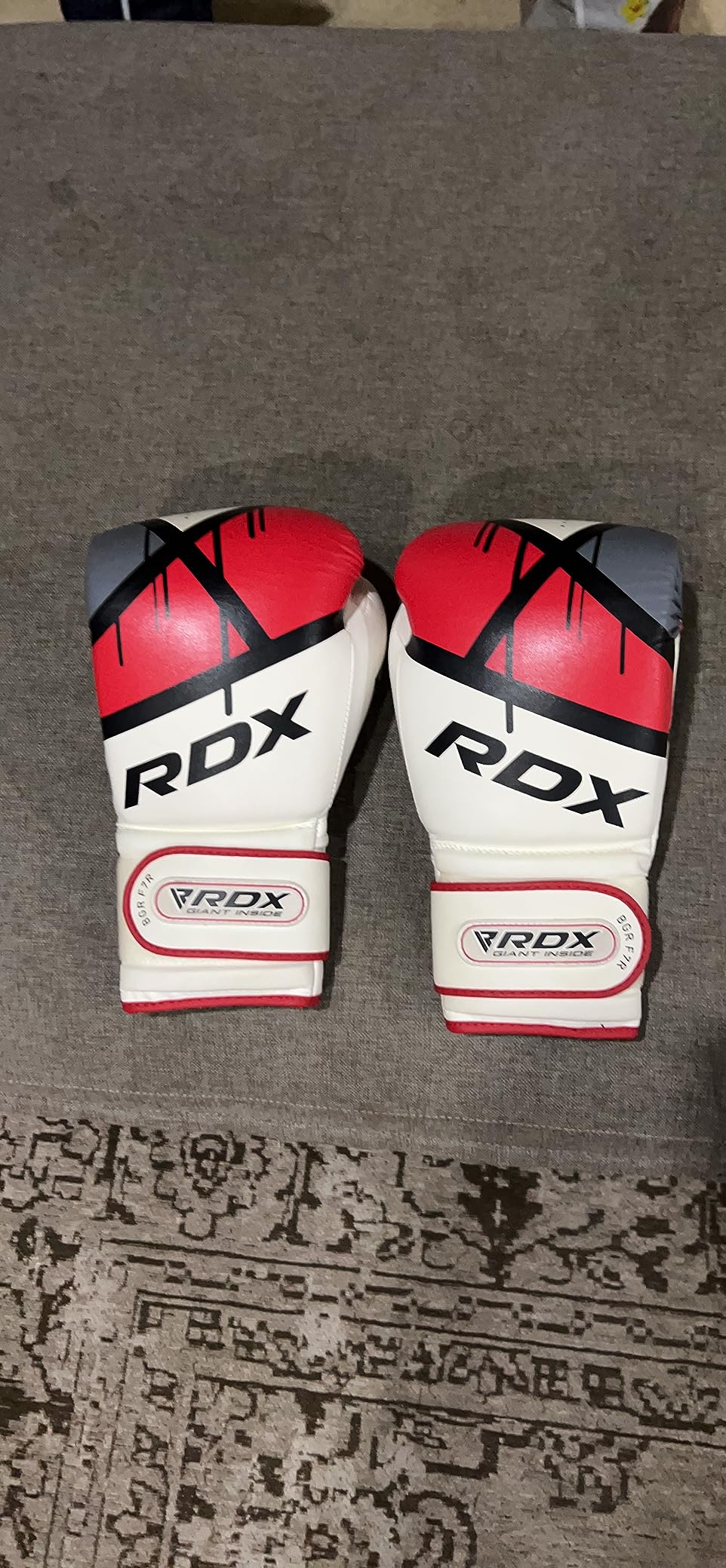 RDX Boxing Gloves EGO, Sparring Muay Thai Kickboxing MMA Heavy Training Mitts, Maya Hide Leather, Ventilated, Long Support, Punching Bag Workout Pads, Men Women Adult 8 10 12 14 16 oz customer photo 2