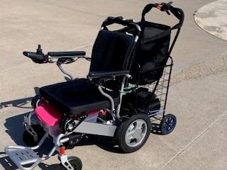 Porto Mobility Ranger Discovery XL Wide Seat Lightweight Foldable Heavy Duty Weatherproof Electric Wheelchair, Portable, only 50 lbs Powerful Motors All Terrain Folding Power Wheelchair (XL Wide Seat) customer photo 1