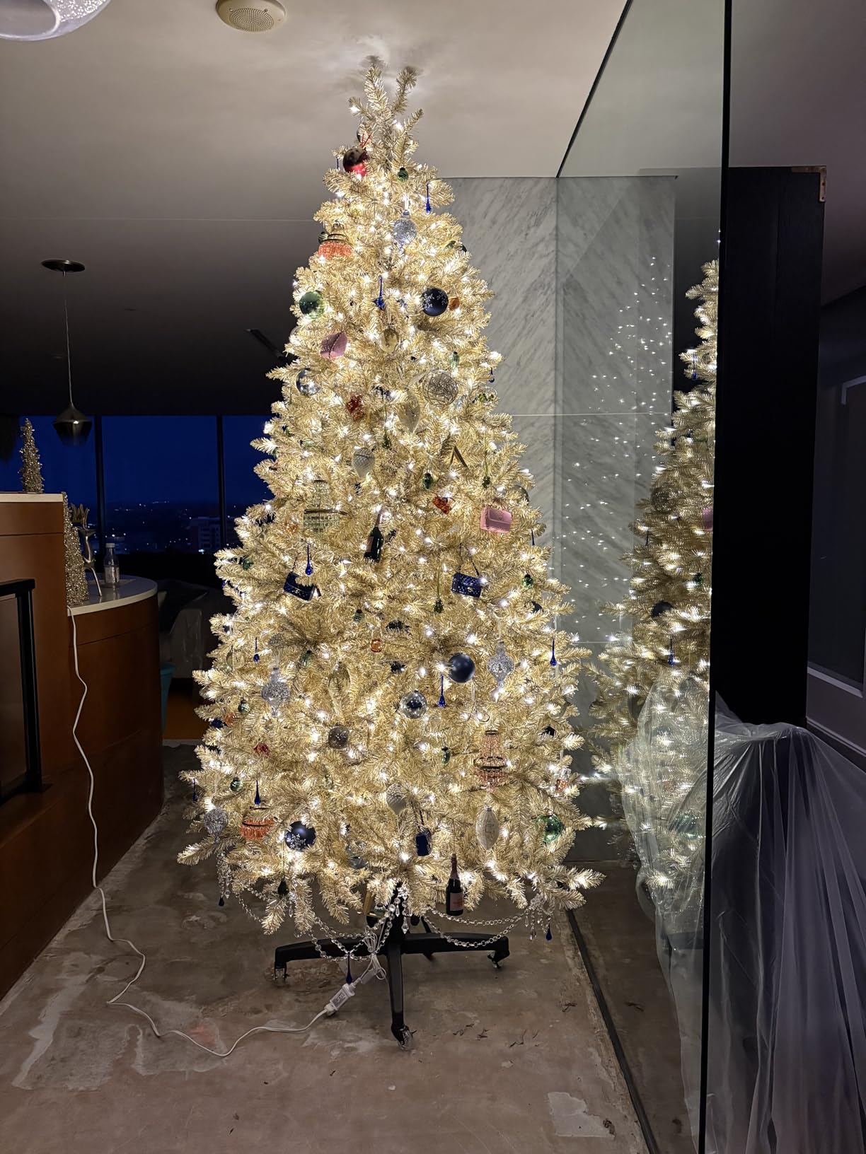 Rolling Christmas Tree Stand for up to 9 Foot Artificial Trees - Heavy-Duty Xmas Tree Stand Base with Casters and Adjustable Base - Compatible with Most Upright Tree Bags - Up to 154 lbs. customer photo 2