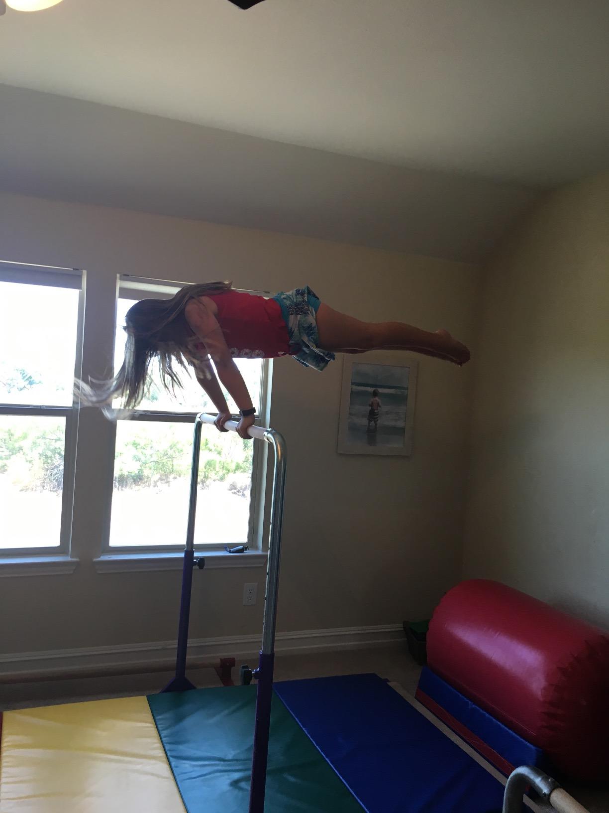 Tumbl Trak Adjustable Home Jr Kip Bar, Gymnastics Training Bar for Home and Gym customer photo 2