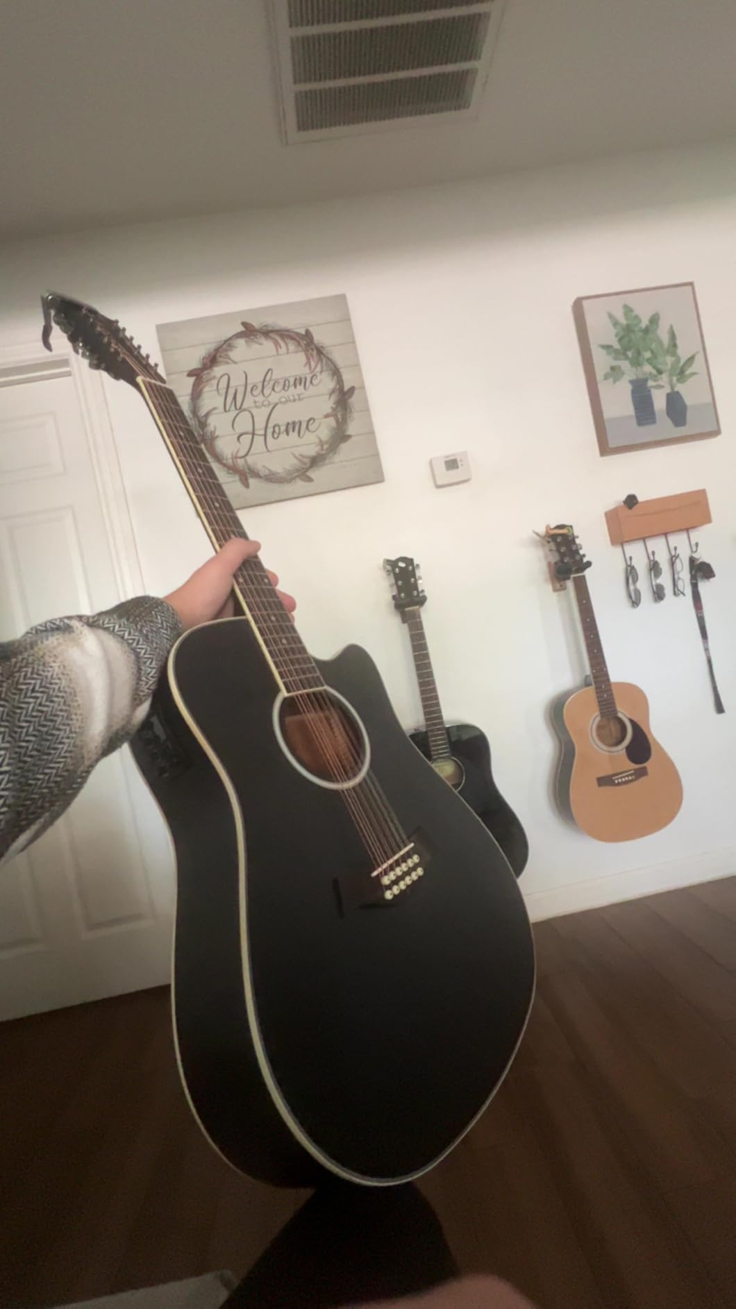 Vangoa 12 String Guitar Acoustic Electric, Upgraded Guitar 12 Strings Bundle for Beginner Intermediate Adults Teens, Spruce Top Bone Nut, Black, Matte customer photo 2