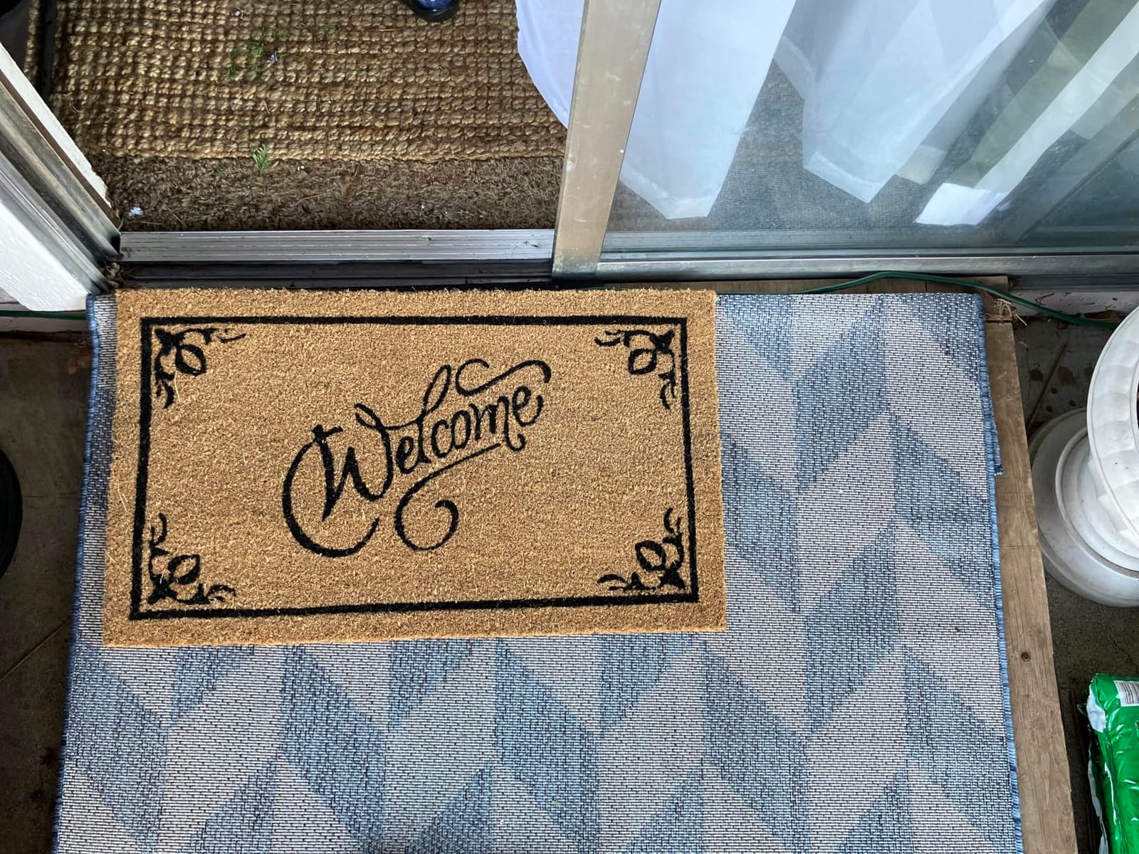 LuxUrux Coco Coir Welcome Mat - Heavy-Duty Backing, 17'' x 30'' Natural Door Mat - Easy to Clean, Beautiful Color for Outdoor and Indoor Use customer photo 2