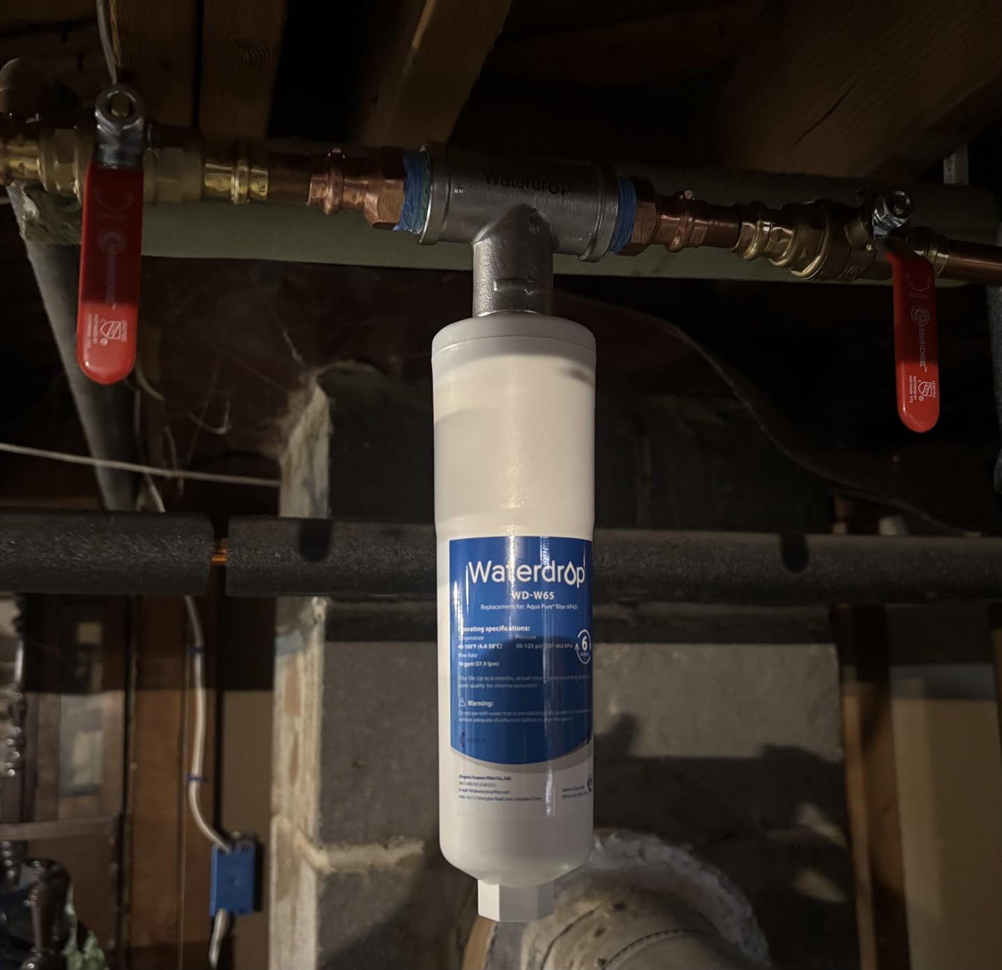 Waterdrop AP431 Whole House Scale Inhibitor with T-fitting, Heater Softener System, Prevents Scale Build Up On Hot Water Heaters customer photo 2
