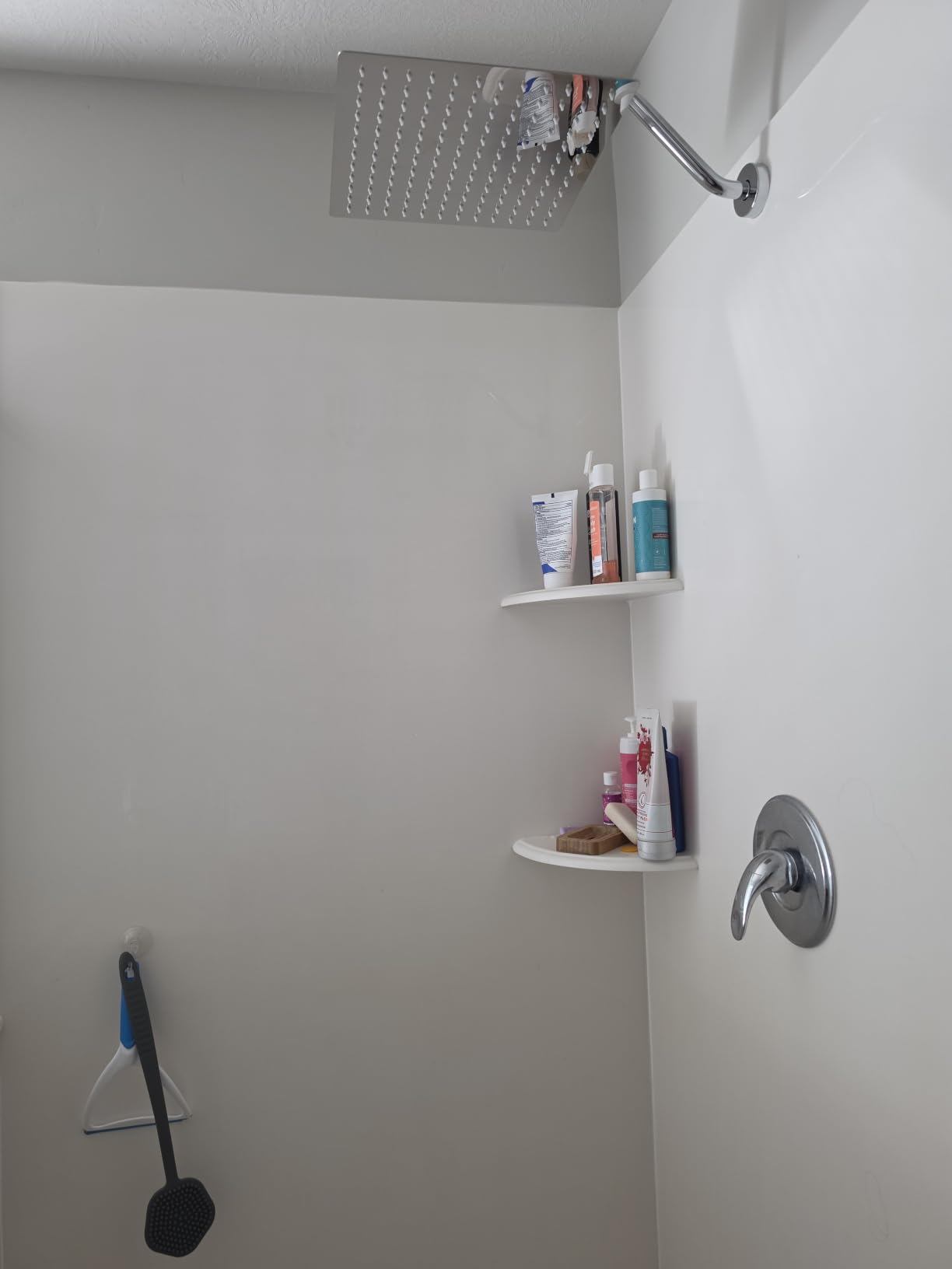 Voolan Rain Shower Head - High Flow Large Rainfall Shower Heads Made of Stainless Steel - Waterfall Bathroom Square Showerhead - Ceiling or Wall Mount (12