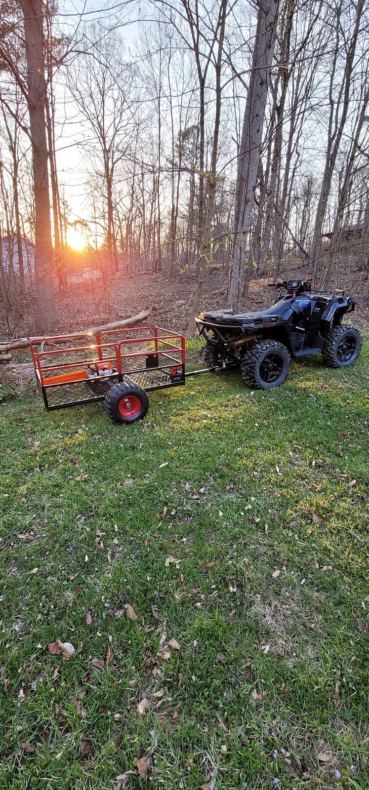 YUTRAX TX162 HC1500 Heavy Duty ATV / UTV Trailer - for Off-Road Use - 1,500 lb. Capacity customer photo 2
