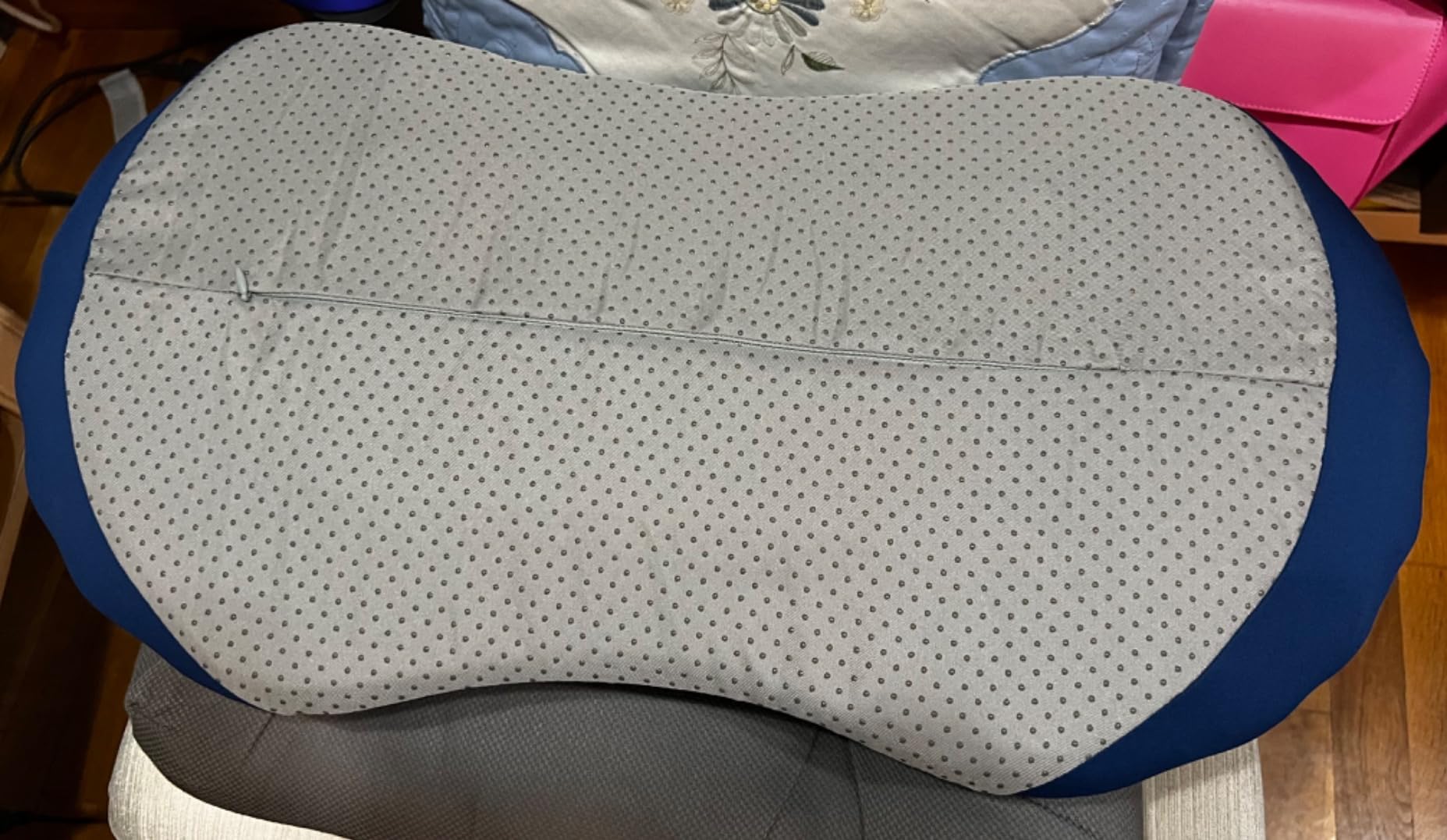 RESTCLOUD Adjustable Lumbar Support Pillow for Sleeping Memory Foam Back Support Pillow for Lower Back Pain Relief and Sleeping, Lumbar Support Pillow for Bed and Chair customer photo 1