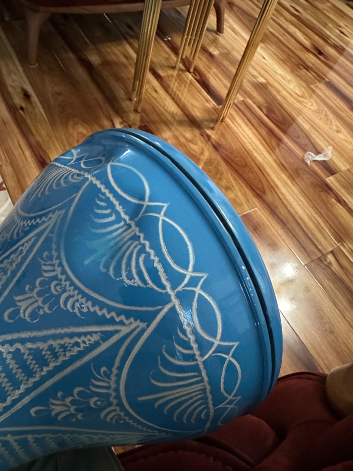 The 17'' Wave Zaza Percussion Egyptian Style Darbuka Doumbek (Black - Engraved) customer photo 1