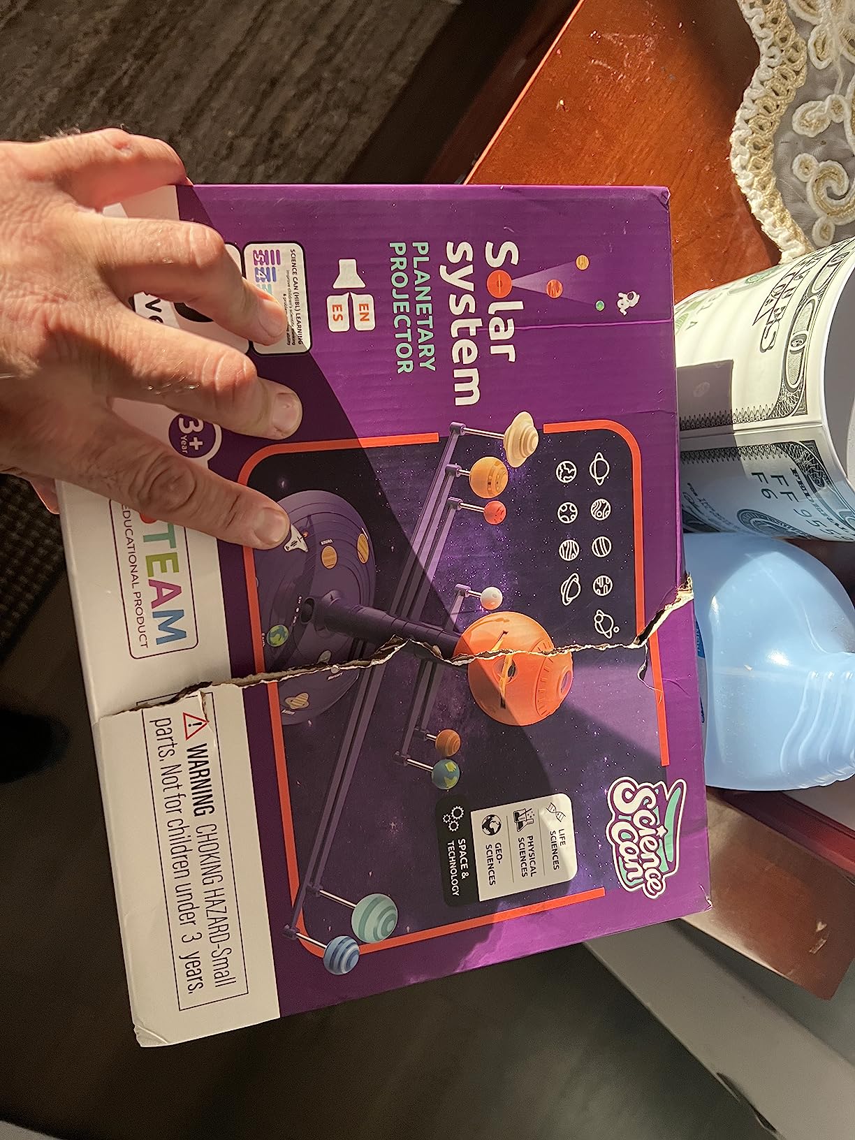 Science Can Solar System for Kids, Talking Astronomy Solar System Model Kit | Planetarium Projector w/ 8 Planets, Bilingual EN/ES, STEM Educational Toys, Space Toys Gift for 3 4 5 6 7 Year Old Boys Girls customer photo 2