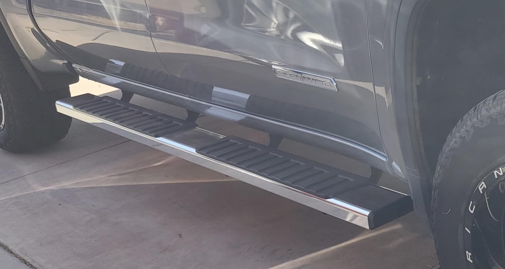 COMNOVA 6 Inches Running Boards& Steps Nerf Bars Compatible with 2019-2026 Chevy Silverado 1500, 2020-2026 Silverado/Sierra 2500/3500HD Crew Cab,Running Boards for Silverado, Stainless Steel Slider customer photo 2