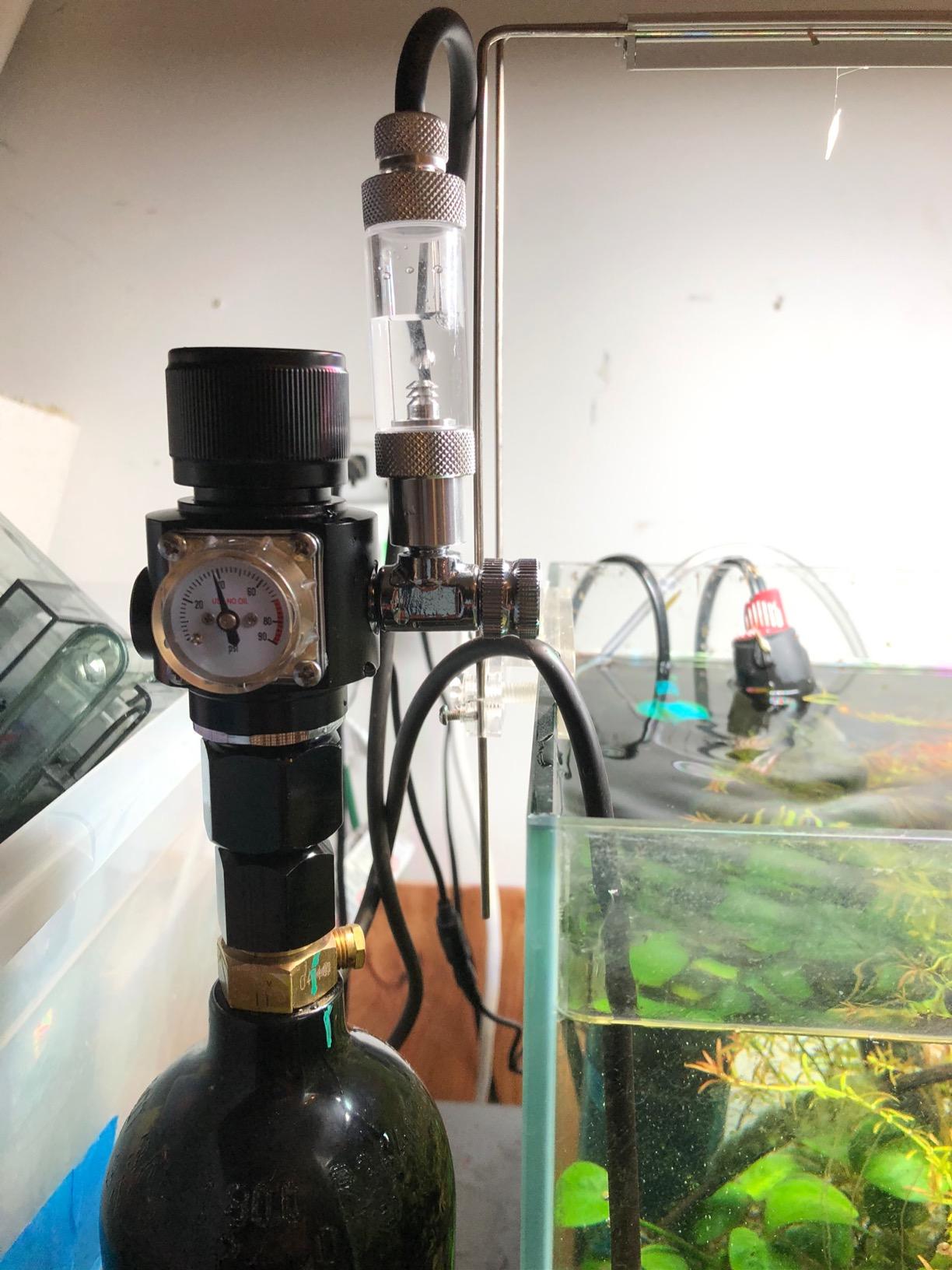 FZONE Aquarium CO2 Regulator Mini Series V3.0 Dual Stage with DC Solenoid and Bubble Counter Check Valve Compatible Paintball Tank CGA320 CO2 Cylinder customer photo 2