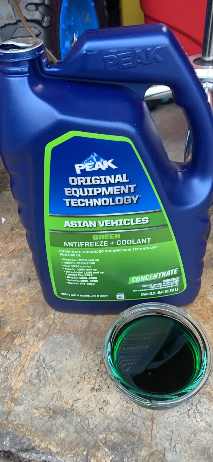 PEAK OET Extended Life Green Concentrate Antifreeze/Coolant for Asian Vehicles, 1 Gal. customer photo 1