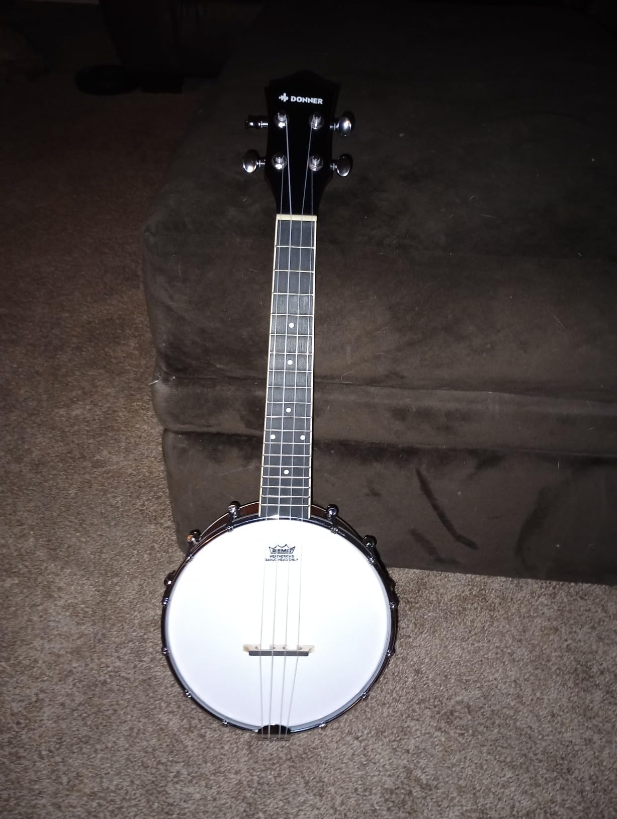 Donner Banjolele 4 String Banjo Ukulele kit | Stringed Musical Instruments for Adult Beginner with Banjo Tuners, Gig Bag, Picks, Skeleton 23 Inch Sapele customer photo 1