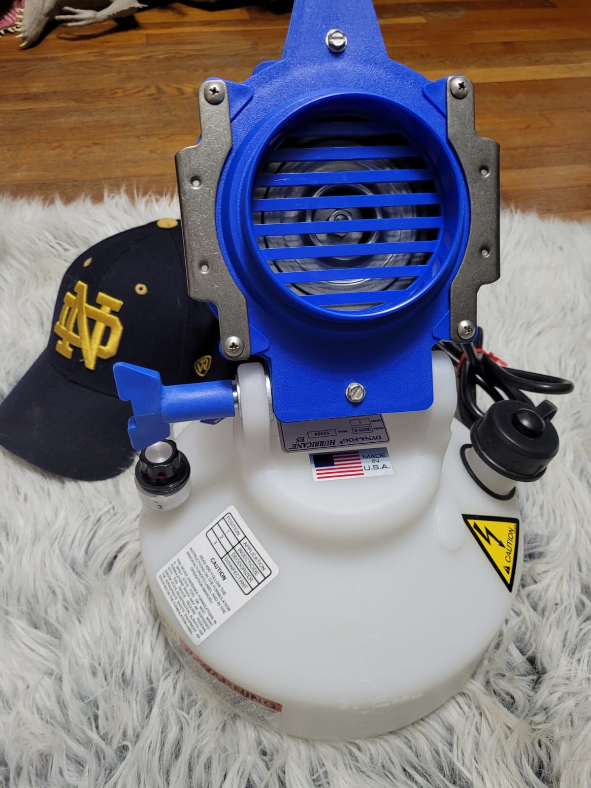 Hurricane ES Electrostatic Corded ULV Hand Carry 1-Gallon Fogger Adjustable Particle Size 10-50 Microns customer photo 1