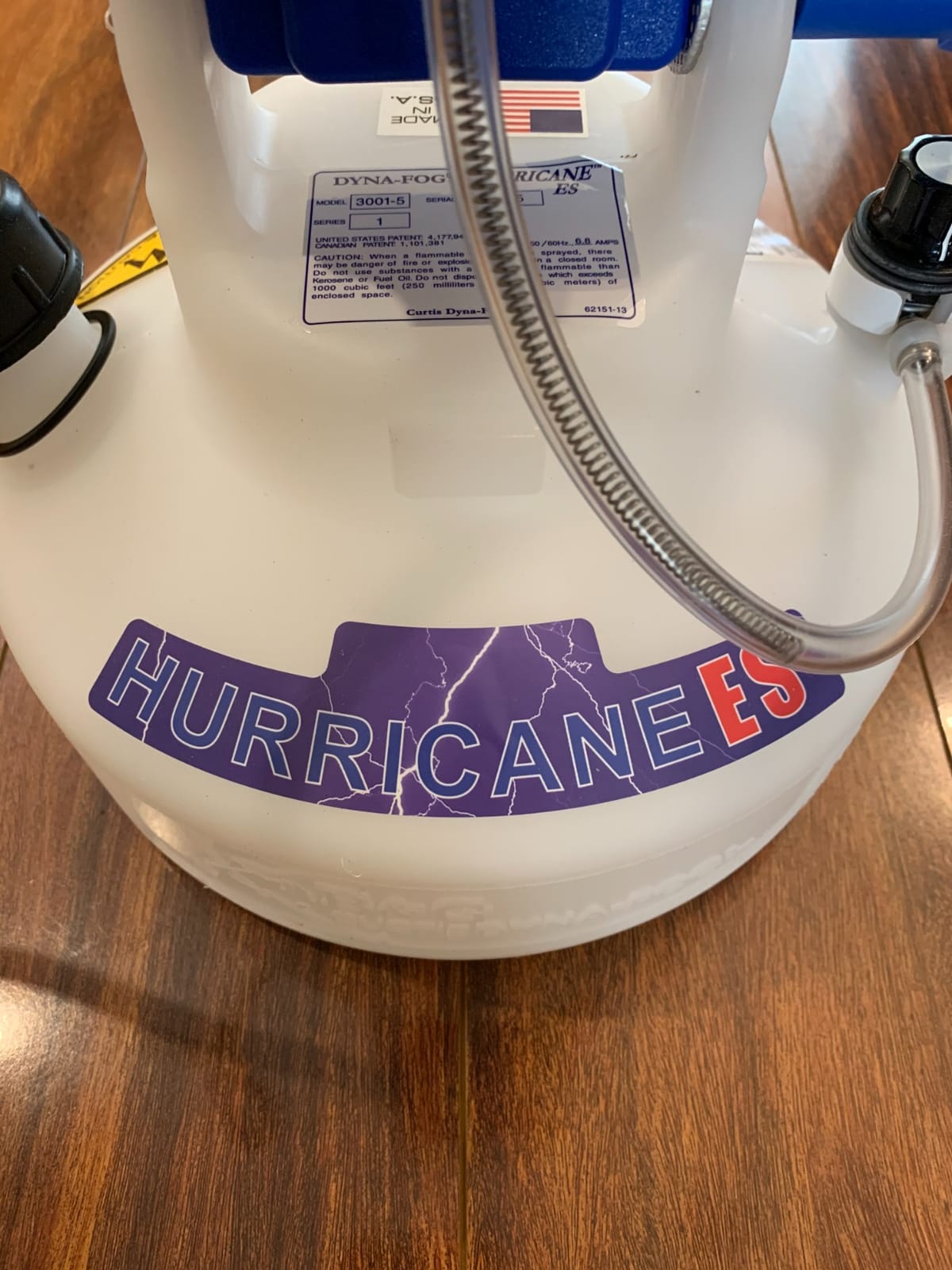 Hurricane ES Electrostatic Corded ULV Hand Carry 1-Gallon Fogger Adjustable Particle Size 10-50 Microns customer photo 2