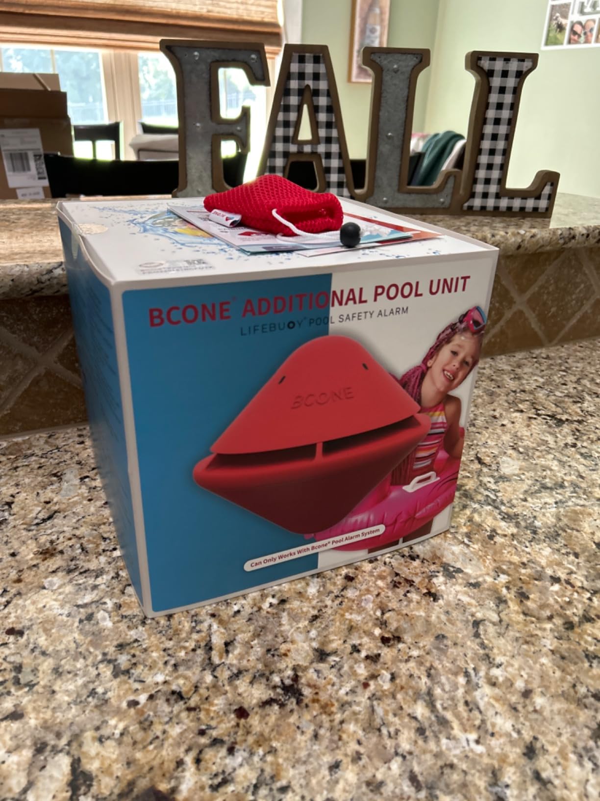 BCONE® Pool Alarm by Lifebuoy® | ASTM F2208 Certified | Floating Safety Device with App Alerts + Alexa Voice Control | 2.4GHz Wi-Fi | for Inground & Above-Ground Pools customer photo 2