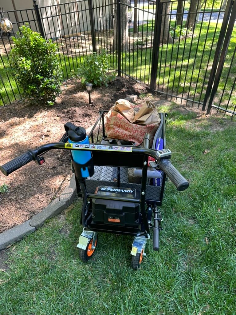 SuperHandy Utility Service Cart Power Wagon Wheelbarrow Electric 48V DC Powered 660Lbs Load and 1000Lbs+ Hauling Capacity Farm and Garden All Purpose Modular Cargo Bed customer photo 1