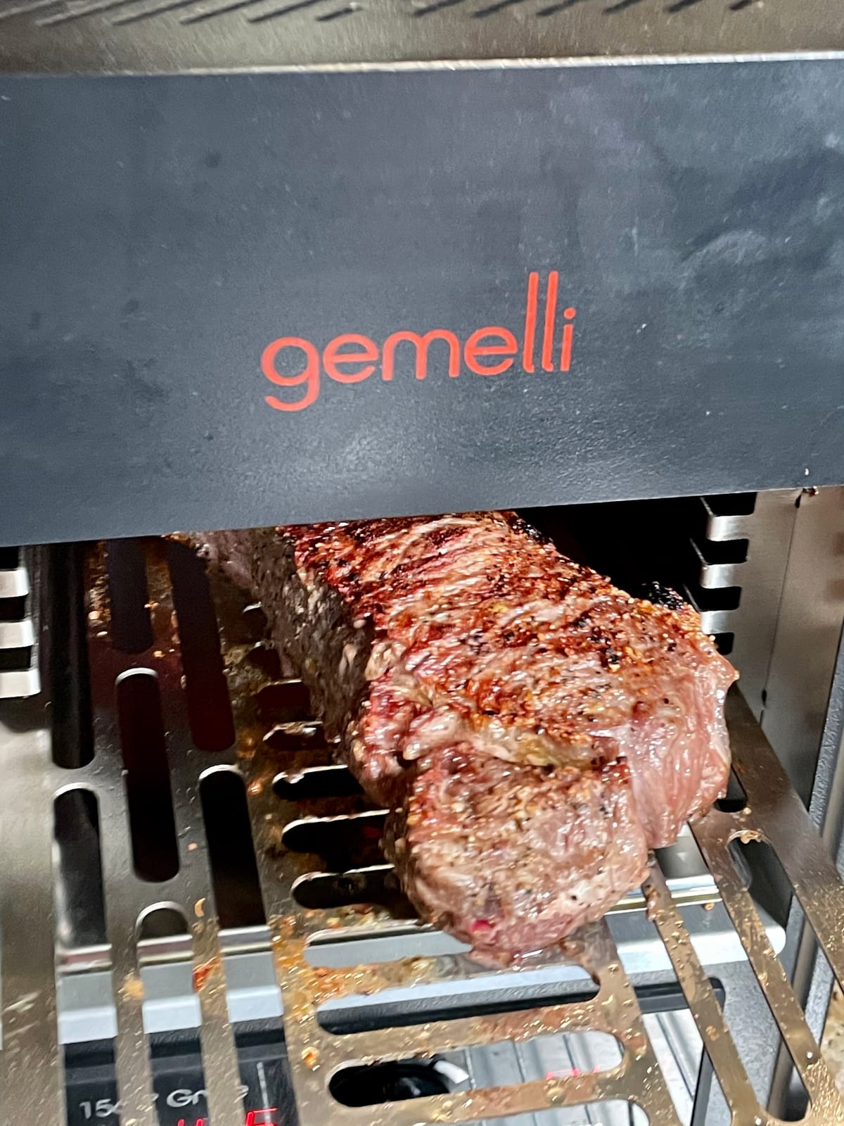 Gemelli Home Indoor Steakhouse Grille, Stainless Steel Electric Grill | Infrared ceramic heating up to 1560°F sears in the Maillard effect for steakhouse results customer photo 1