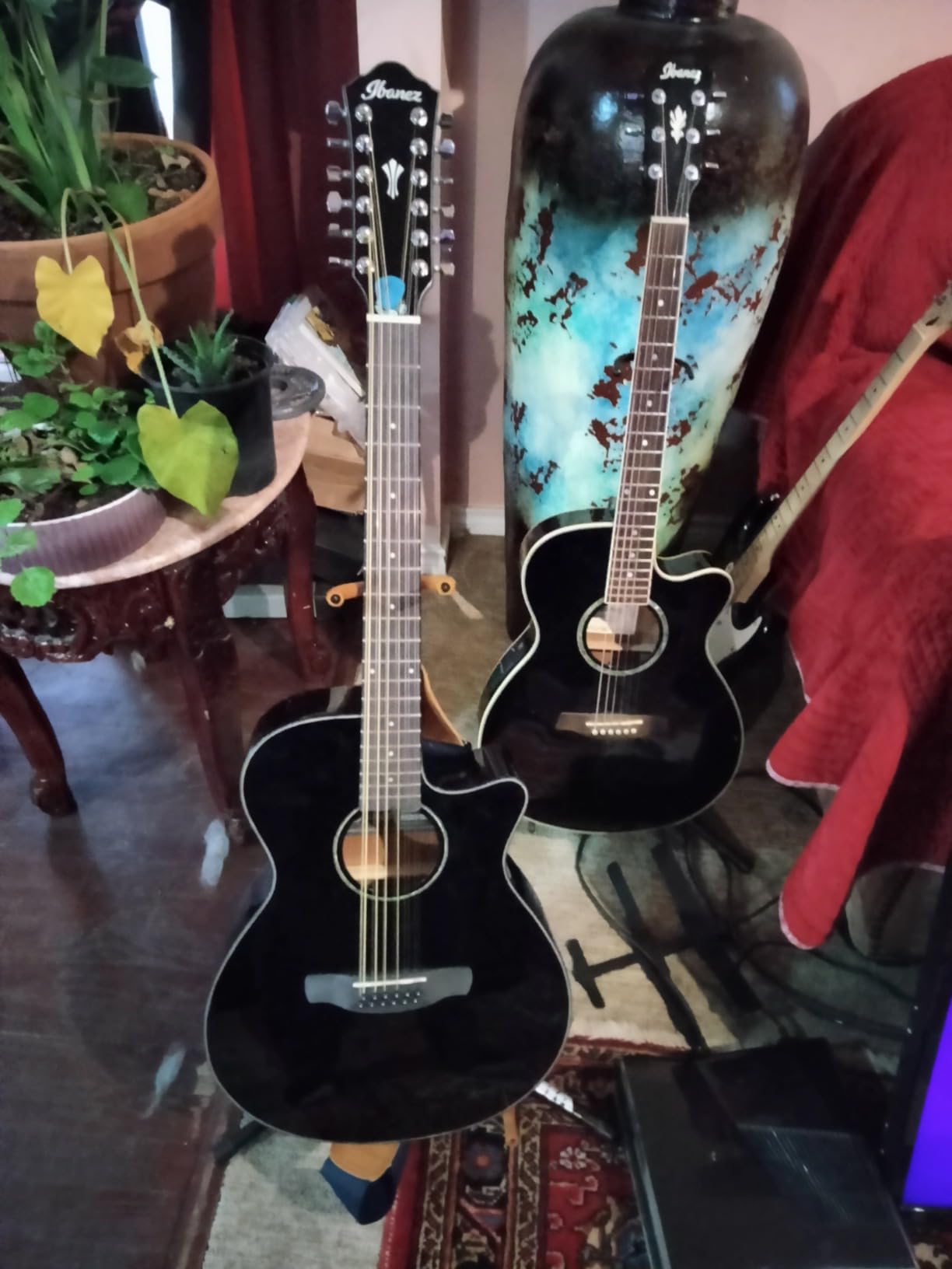 Ibanez AEG5012 12-string Acoustic-electric Guitar - Dark Violin Sunburst customer photo 1