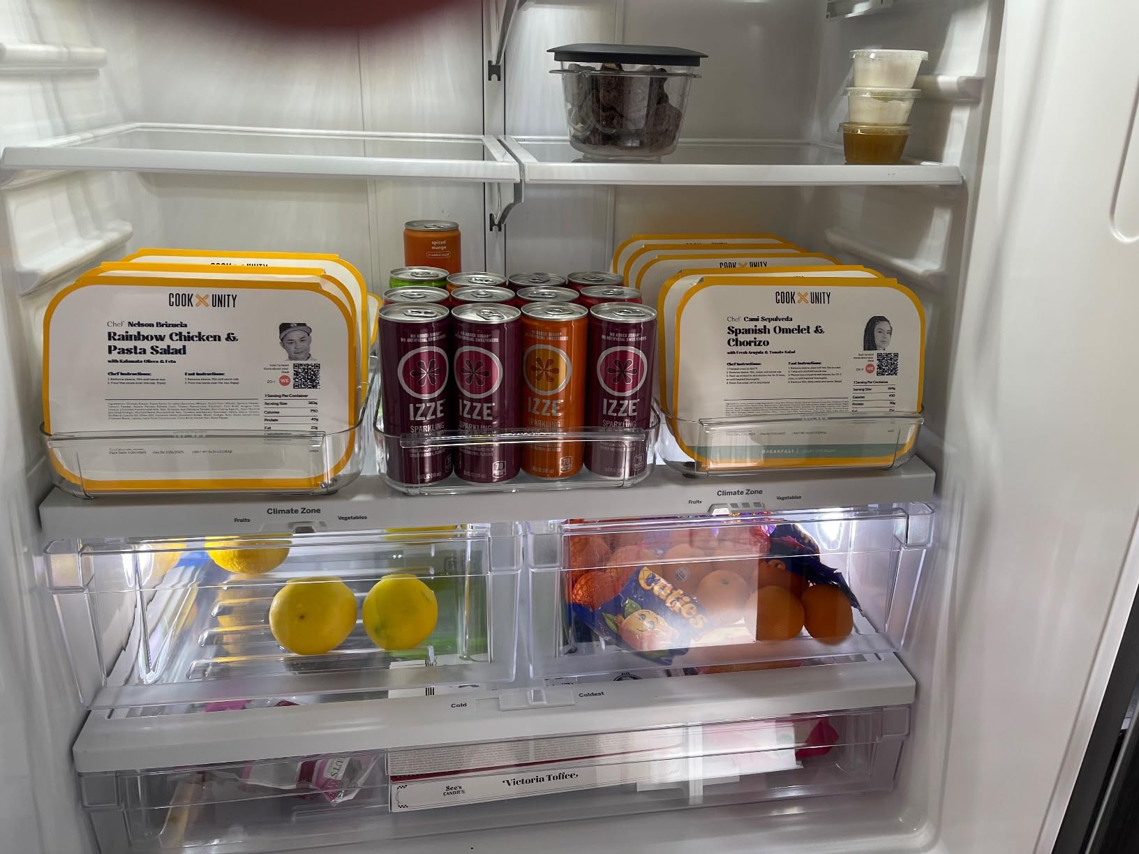 YouCopia RollOut Fridge Caddy BPA-Free Clear Rolling Refrigerator Organizer Bin with Adjustable Dividers customer photo 2