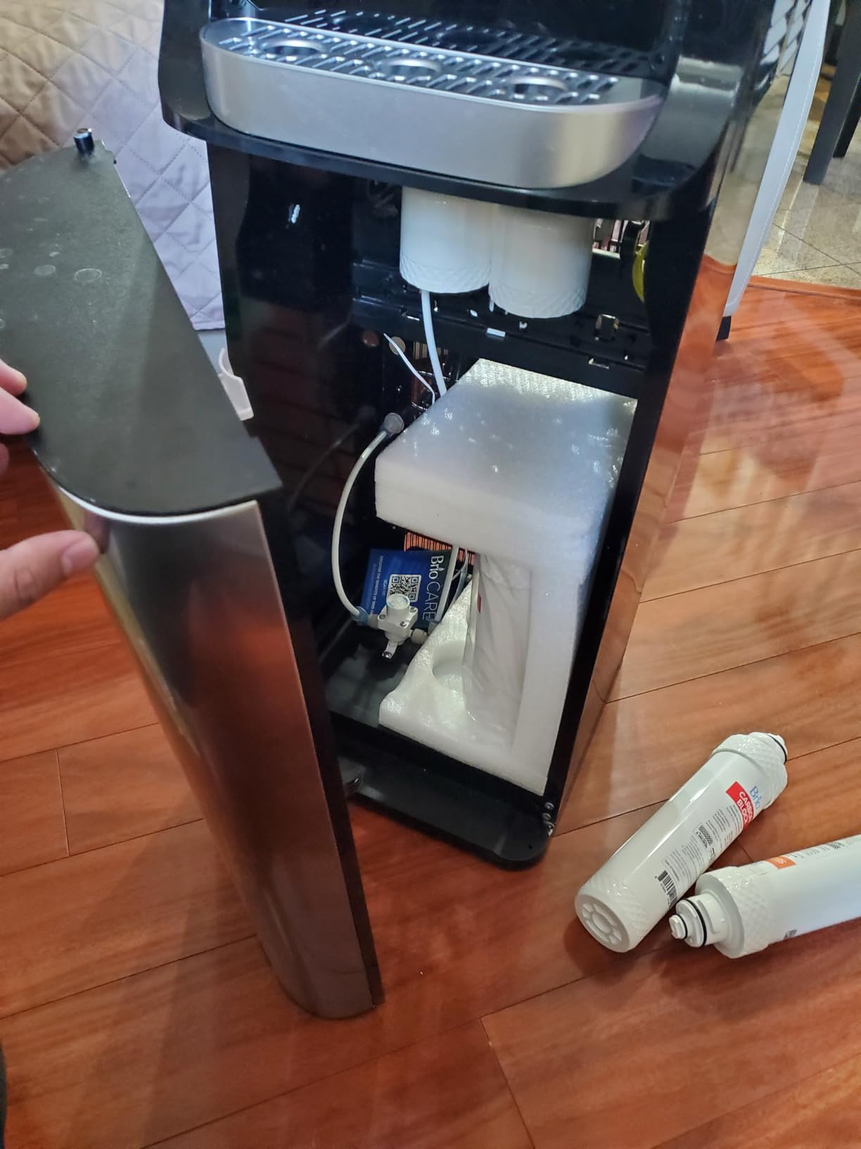 Brio 400 Series Self-Cleaning UV Bottleless Water Cooler Dispenser - with 2-Stage Water Filter and Installation Kit, Tri Temp Dispense, Child Safety Lock - UL Approved customer photo 2