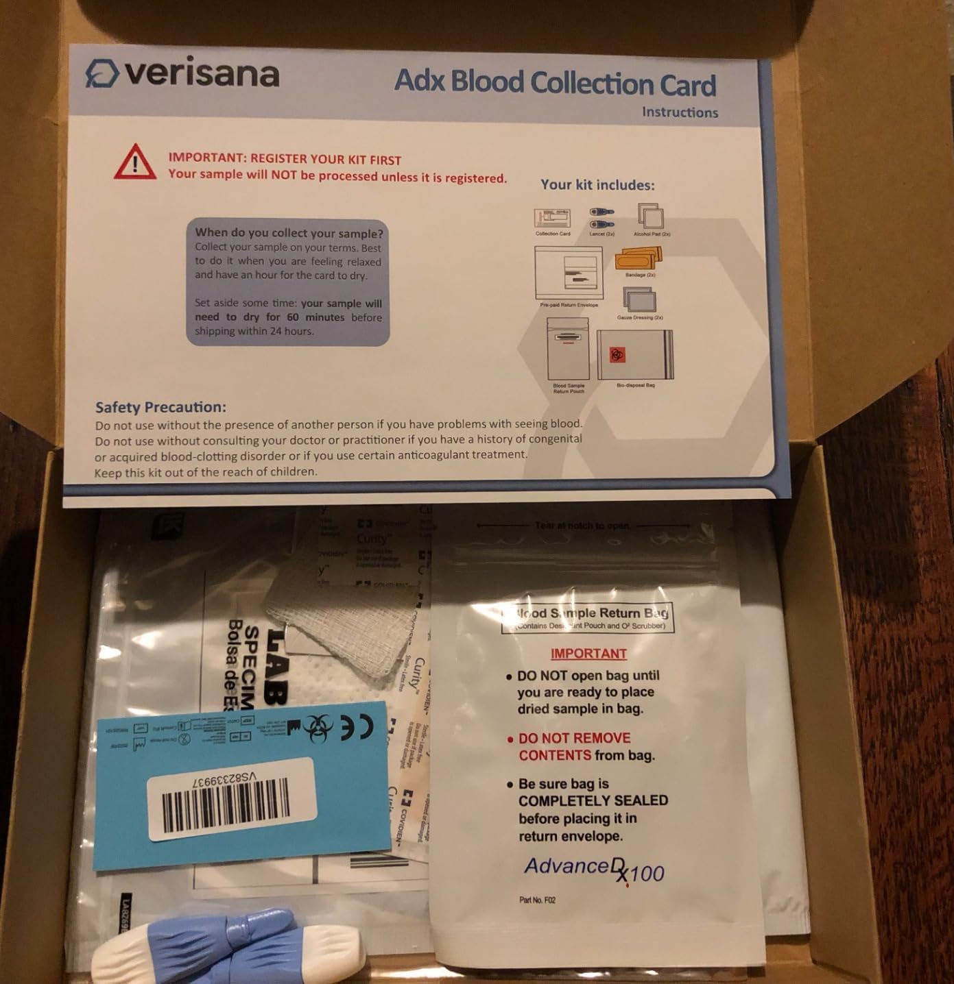 Verisana Thyroid Test - Measures 3 Main Hormones - TSH, freeT3 and freeT4 - Discreet and Accurate Analysis - CLIA-Certified - at Home Testing Kit customer photo 1