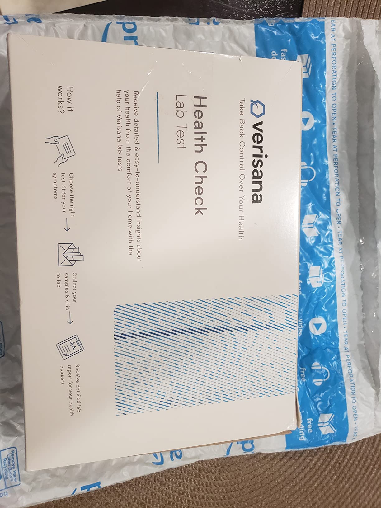 Verisana Thyroid Test - Measures 3 Main Hormones - TSH, freeT3 and freeT4 - Discreet and Accurate Analysis - CLIA-Certified - at Home Testing Kit customer photo 2
