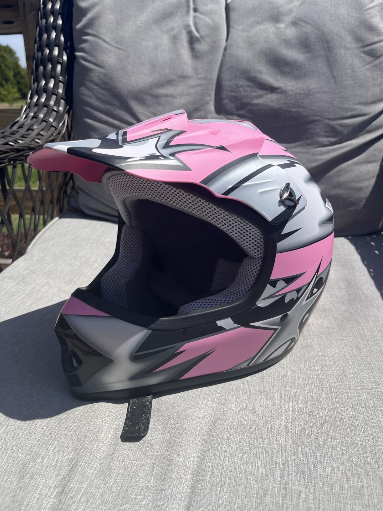 WOW Youth Kids Motocross BMX MX ATV Dirt Bike Mountain Helmet Storm Black customer photo 1