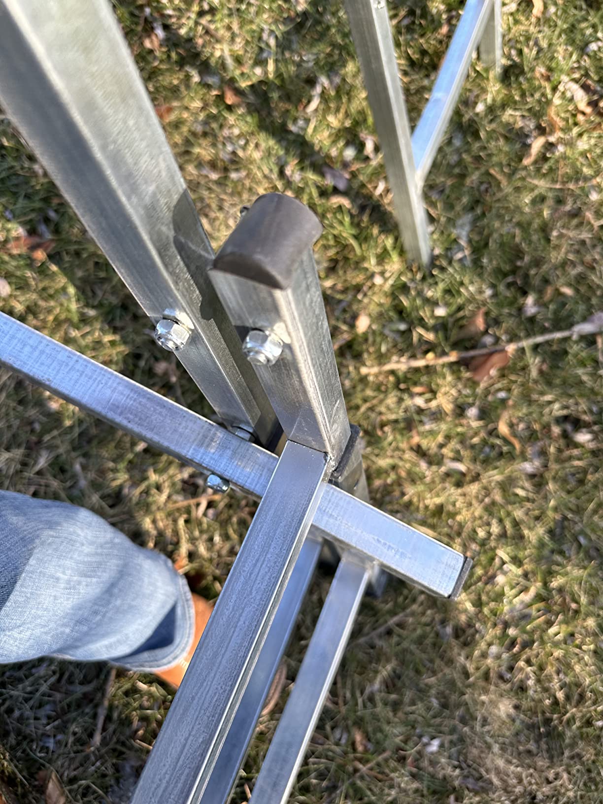 Archery Target Stand for Backyard, Foldable Metal Archery Target Stands for Straw & Point Bag Target Stand - Easy to Carry customer photo 1