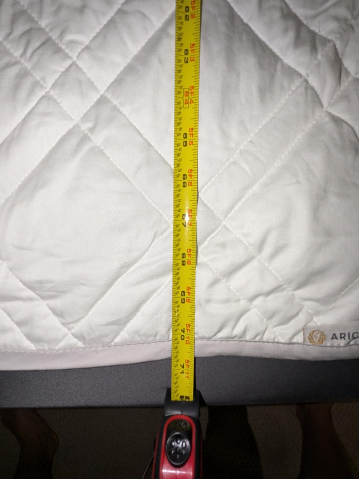 Cooling Weighted Blanket, 12 lbs, Twin Size for Adults, Luxury Heavy Blanket, Silky Soft Bamboo Viscose, 48x72 inches, Machine Washable, White customer photo 1