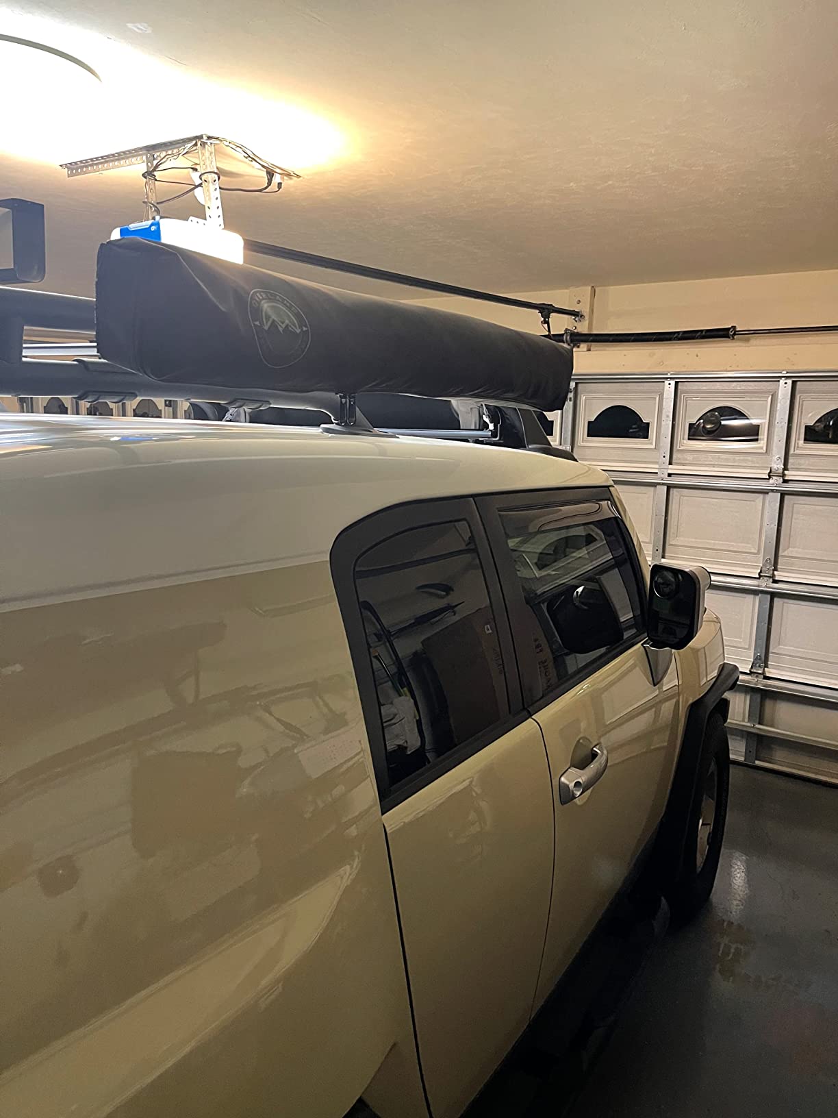 Overland Vehicle Systems HD Nomadic Car Side Shower Room with Black 1000G PVC Travel Cover, Universal L - Brackets, Dark Grey Body with Silver Inner Lining customer photo 2