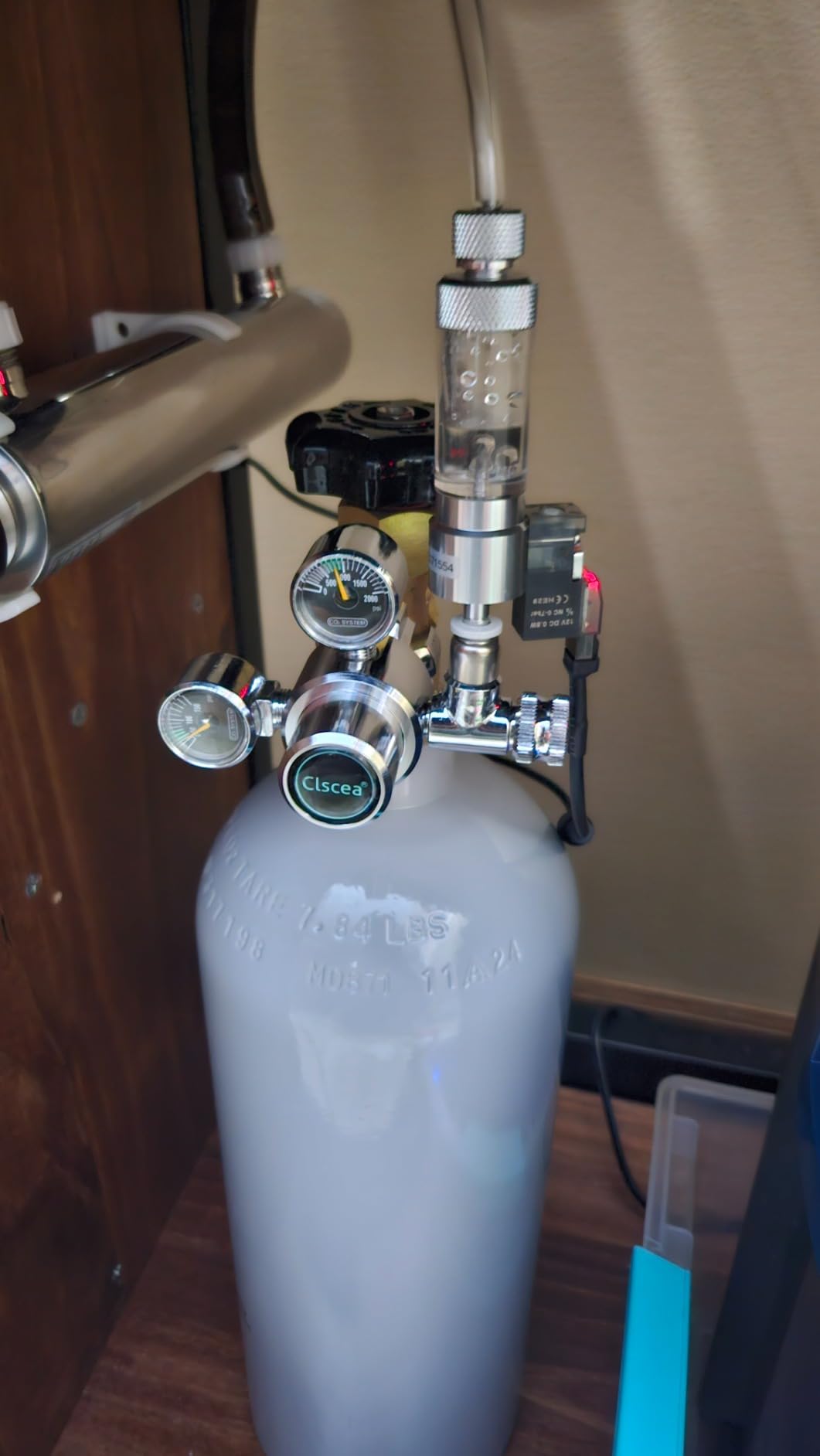 Aquarium CO2 Regulator Dual Gauge with Solenoid Bubble Counter, R100S customer photo 1