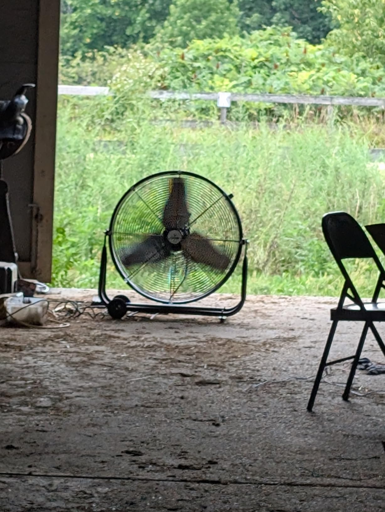 iLIVING 30 Inches High Velocity Drum Fan Industrial, Commercial, Air Circulator for Garage, Shop, Patio, Barn, Greenhouse, Speed Control 8300CFM, UL Listed,Black customer photo 2