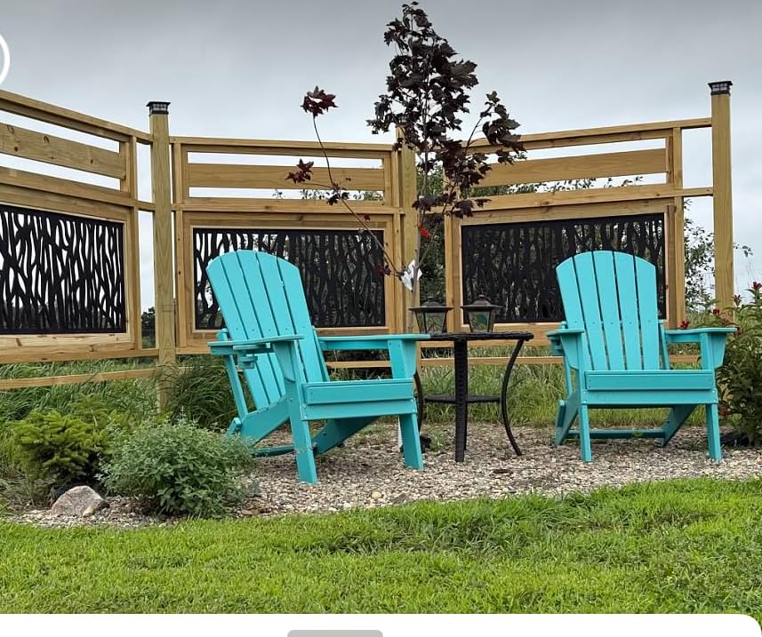 Barrette Outdoor Living 73030564 Sprig Decorative Screen Panel, Black customer photo 1