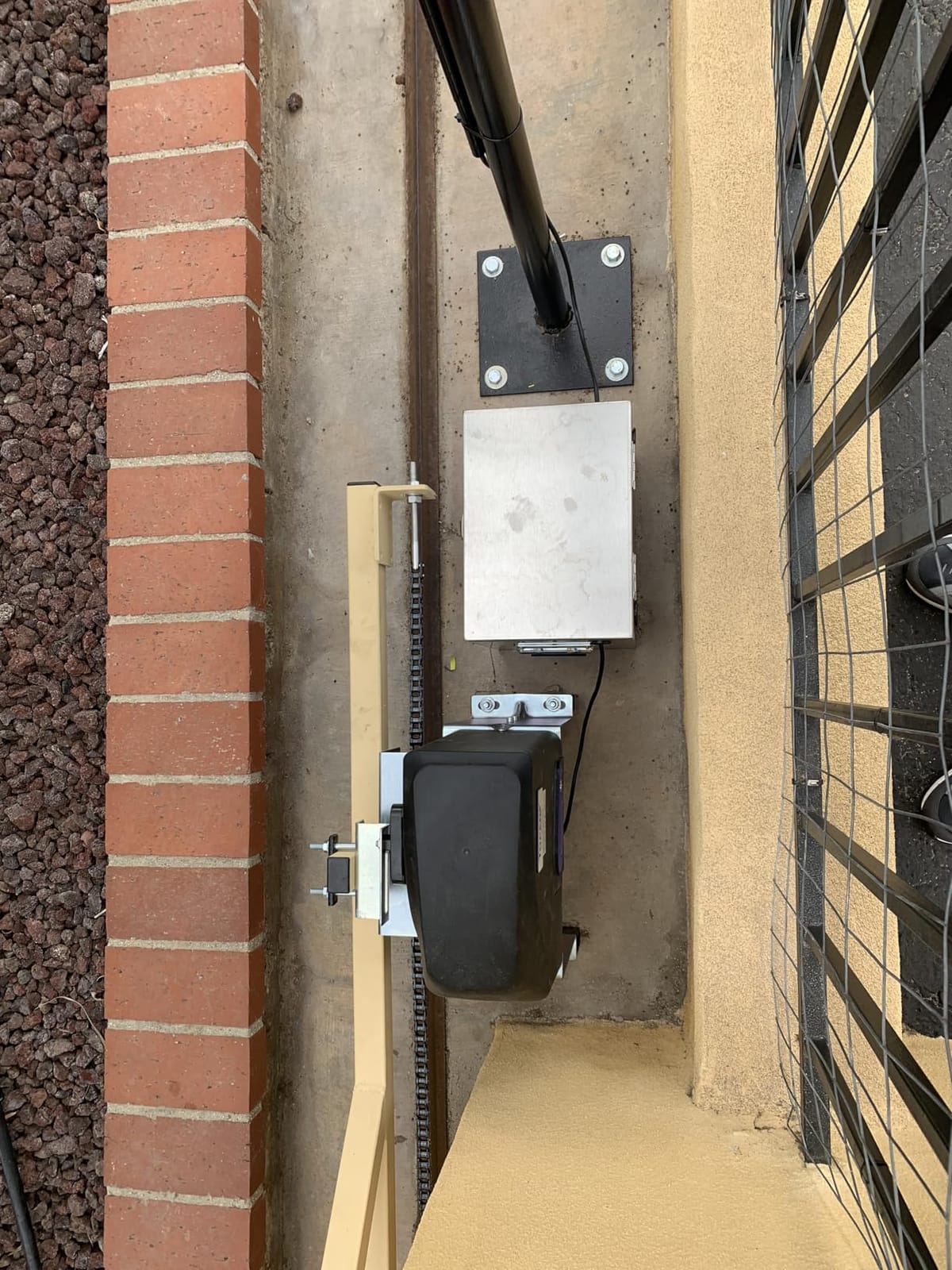 TOPENS DKC500S Solar Sliding Gate Opener Chain Drive | Heavy Slide Gates Up to 1300lbs and 40ft, Easy DIY, Solar Panel, Remote Control and 20ft Roller Chain Included customer photo 2