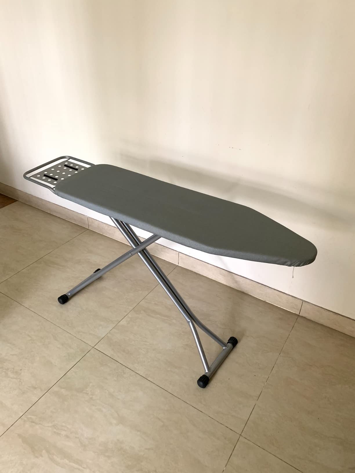 BKTD Full Size Ironing Board, Sturdy Frame, Heat Resistant Cover, Iron Rest | Stable Steel Construction, Wide Ironing Surface, Adjustable Height, Anti-Slip Feet, Foldable Design customer photo 2