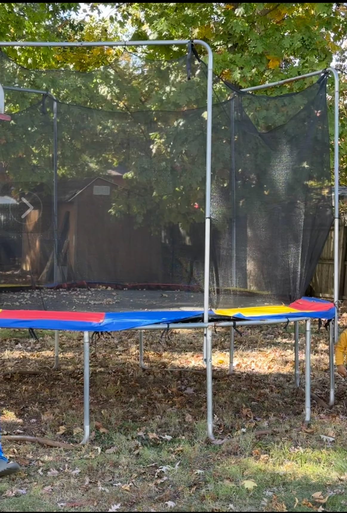 Jump Tastic Trampoline Trampoline Net Replacement with 6 Caps | 12-15 ft Round Trampoline Net, Reinforce, UV-Resistant, Weather-Resistant, Durable, Breathable, Not Include Poles customer photo 1
