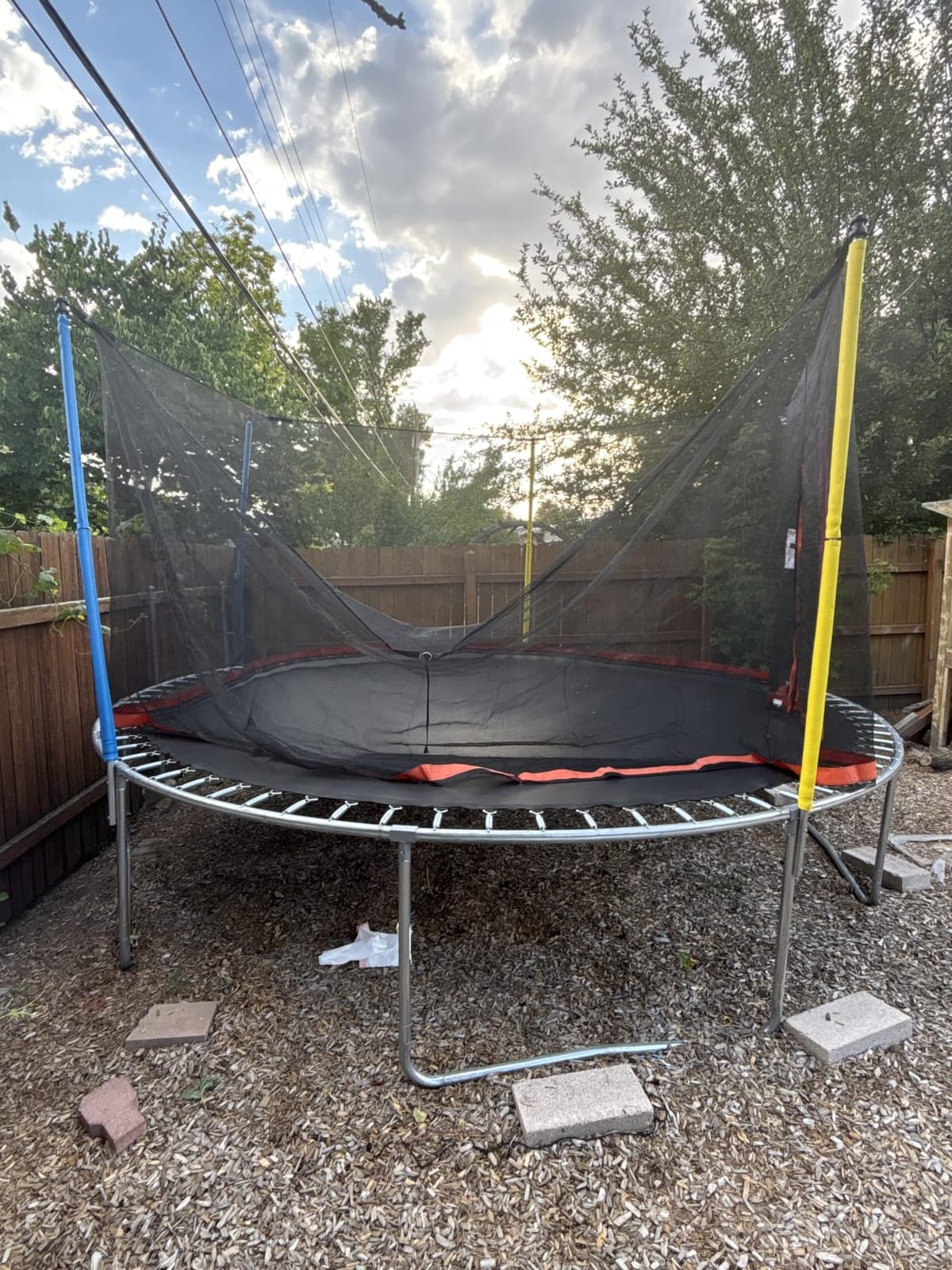 Jump Tastic Trampoline Trampoline Net Replacement with 6 Caps | 12-15 ft Round Trampoline Net, Reinforce, UV-Resistant, Weather-Resistant, Durable, Breathable, Not Include Poles customer photo 2
