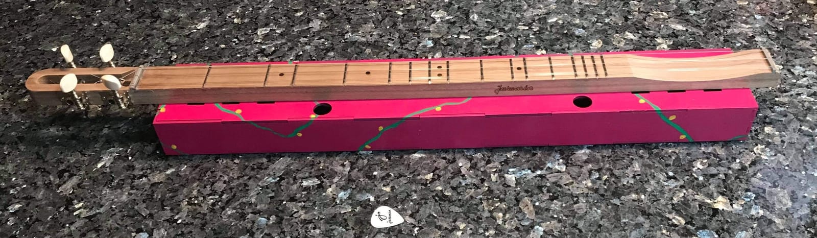 Mountain Dulcimer KIT Build-it-Yourself All WOOD 4-String Dulcimer with CHERRY neck. FUN and EASY to Build and PLAY! Great for Travel, GIFT - DIY Kit - Made in USA customer photo 2