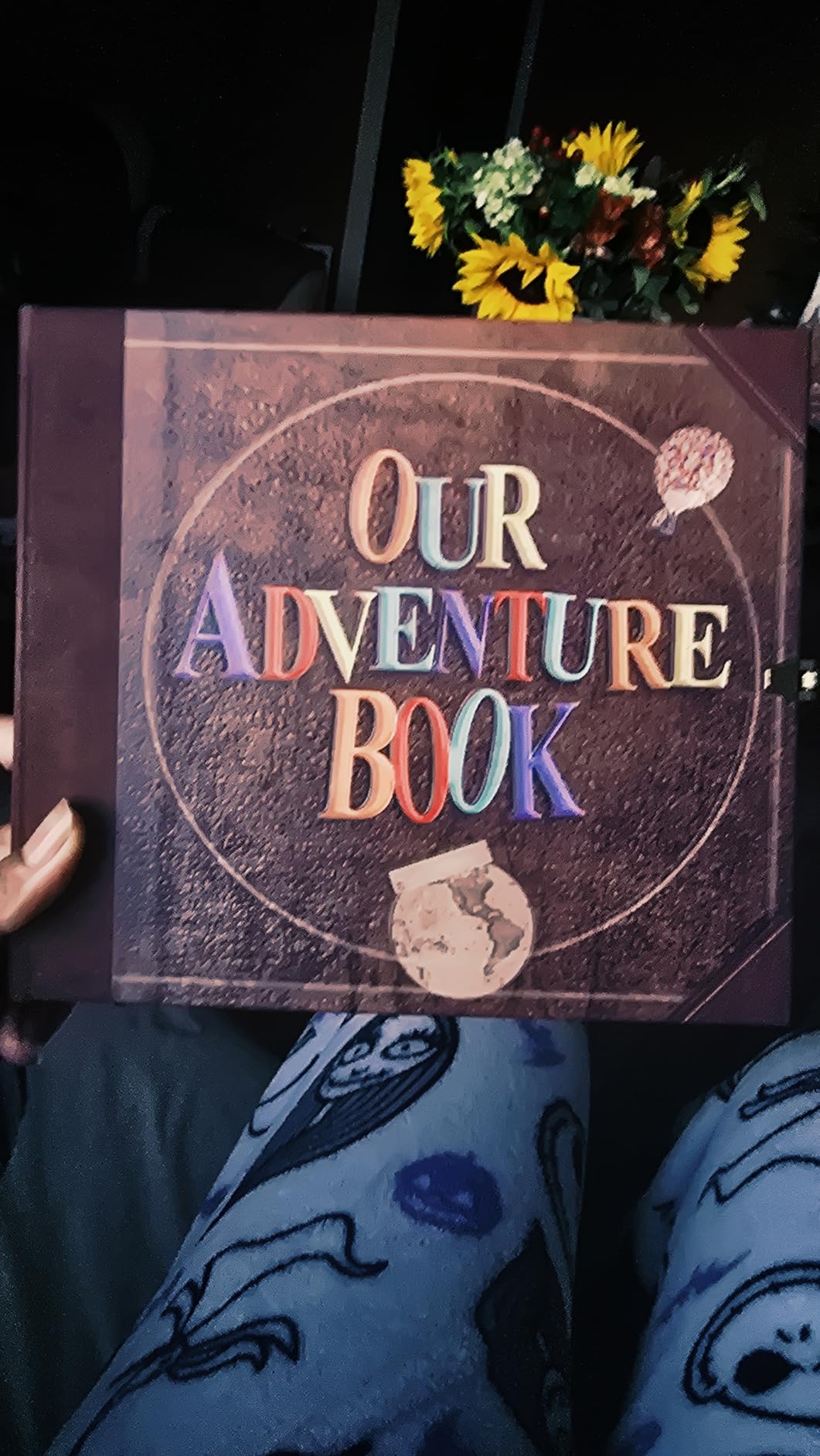 JIMBON Our Adventure Book Scrapbook Photo Album Retro Style Embossed Letter Cover Travel Diary Journal Scrap Book Kit For Couples,Memory Book For Anniversary Wedding customer photo 1