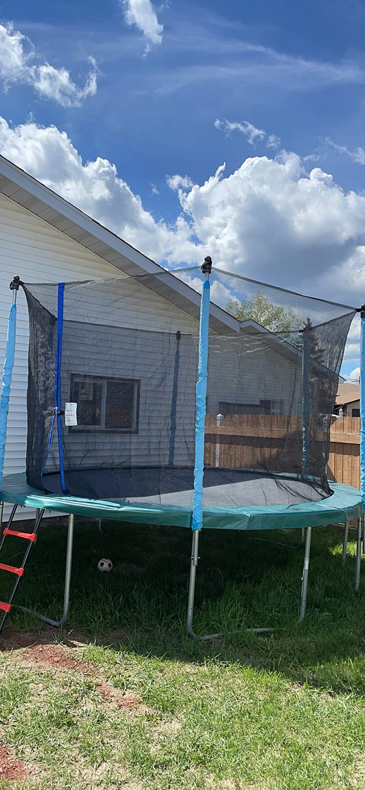 Cliselda Round Trampoline Replacement Safety Net for 6 Straight Poles customer photo 1