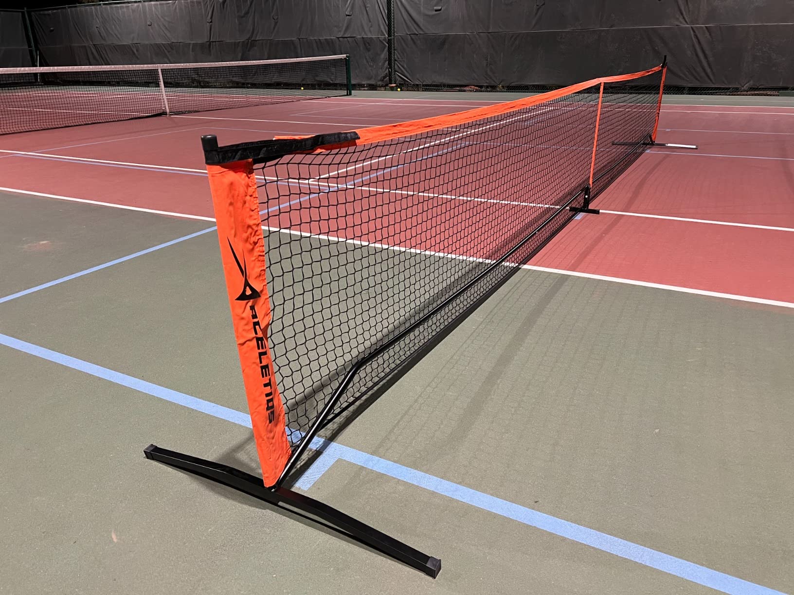 Portable Pickleball Net System for Indoor and Outdoor, 22ft Long Full Regulation Size Full Pickle Ball Net, Includes Floor Markers and Carry Bag customer photo 1