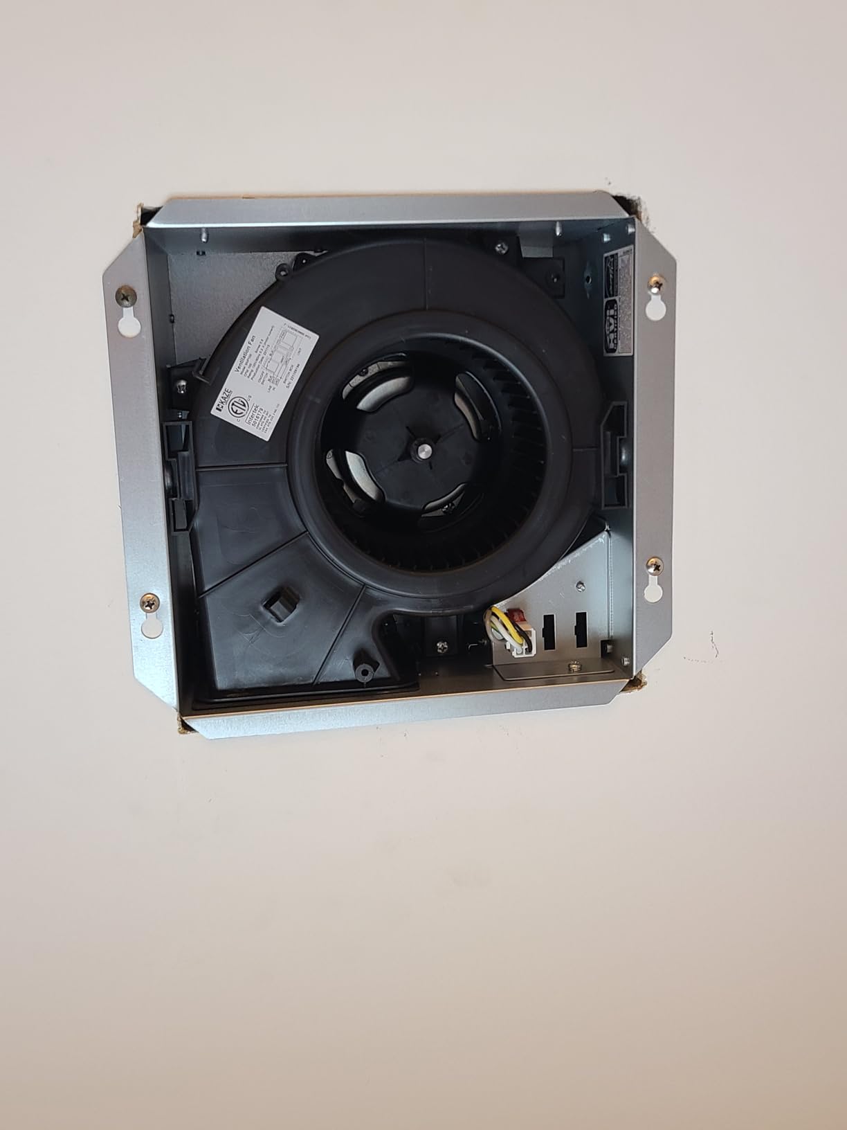 KAZE APPLIANCE SNP100 Bathroom Ventilation Exhaust Extractor Fan, 100 CFM, 0.8 Sone, Energy Star Certified, No Attic Access Required customer photo 2