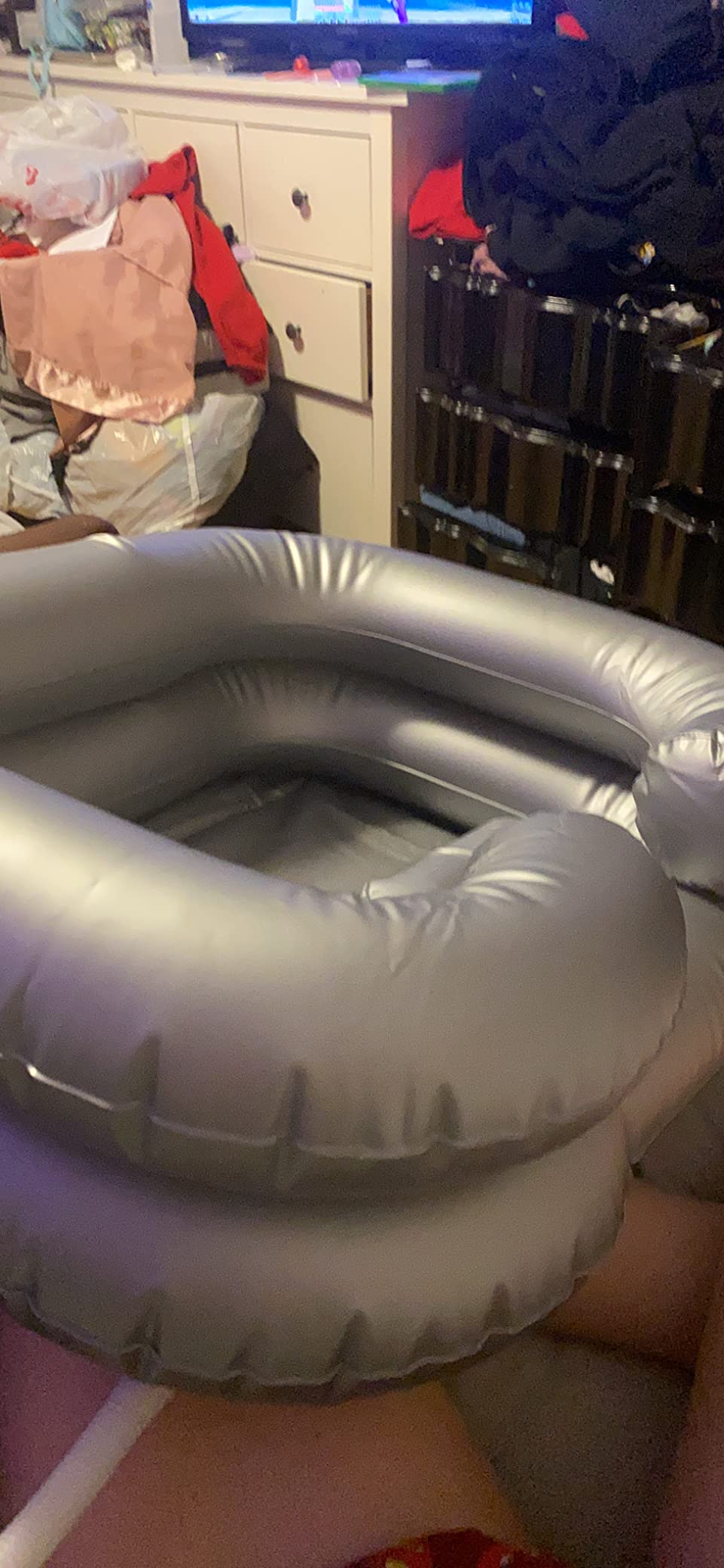 Inflatable Shampoo Basin - Portable Shampoo Bowl, Hair Washing Basin for Bedridden, Disabled,Injured, Hair Wash Tub for Dreadlocks and at Home Sink Washing customer photo 1