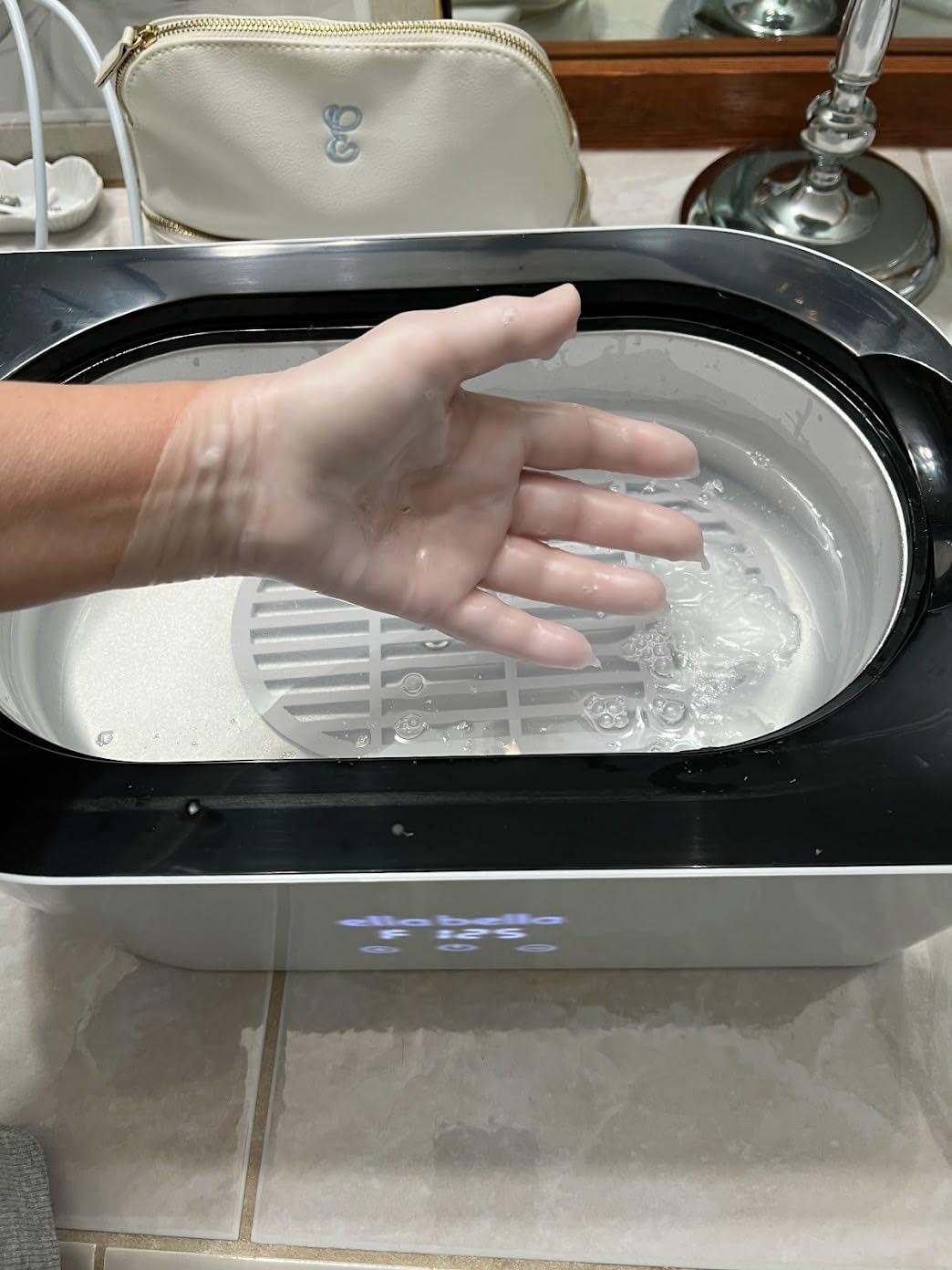 ELLA BELLA Paraffin Wax Machine for Hand and Feet, Wax Warmer & Refill Kit - Everything-in-One Kit: Paraffin Wax Refills, Mitts & Booties. Soothing At-Home Spa Relief customer photo 2