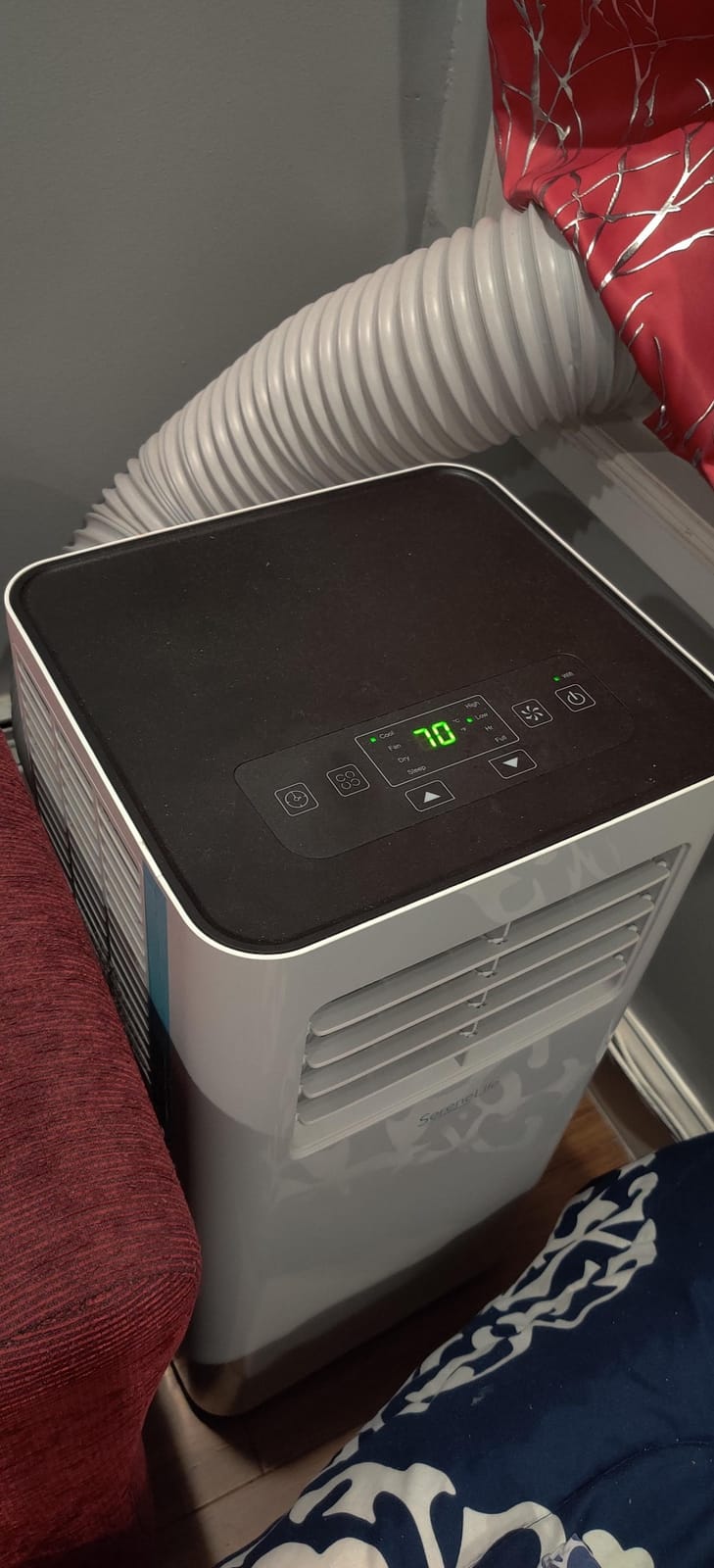 SereneLife Small Air Conditioner Portable 8,000 BTU with Built-in Dehumidifier - Portable AC unit for rooms up to 350 sq ft - WiFi app + Remote Control, Window Mount Exhaust Kit customer photo 2