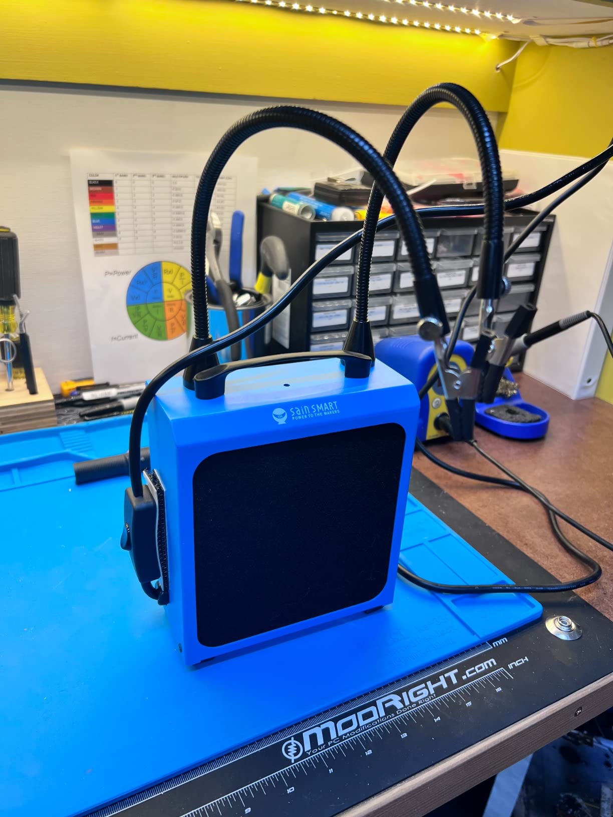 SainSmart Solder Fume Extractor Smoke Absorber with Flexible Magnetic Soldering Arms customer photo 2