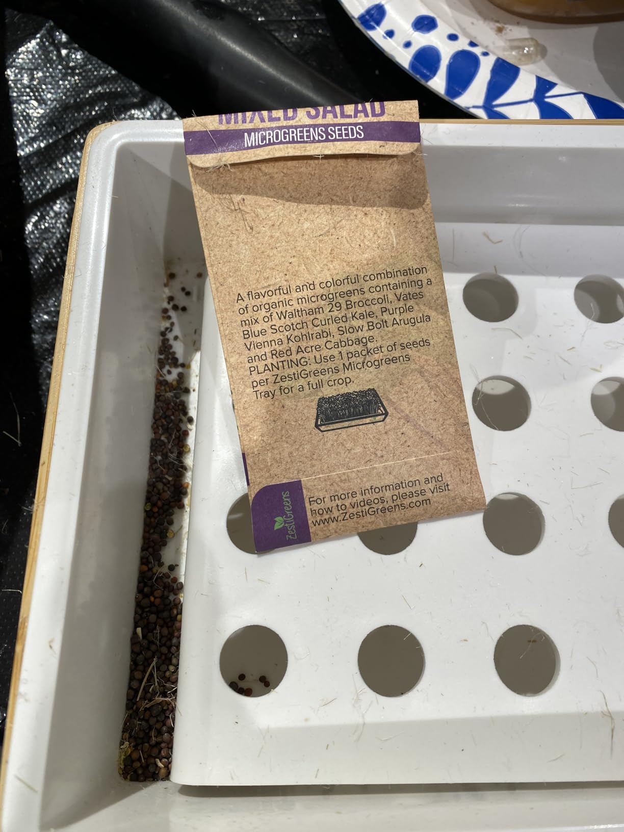 Microgreens Growing Kit - Self-Watering Tray with US Premium Seeds | Grow broccoli and salad mix indoors with a reusable tray, grow mats, USA premium seeds & bamboo frame customer photo 2